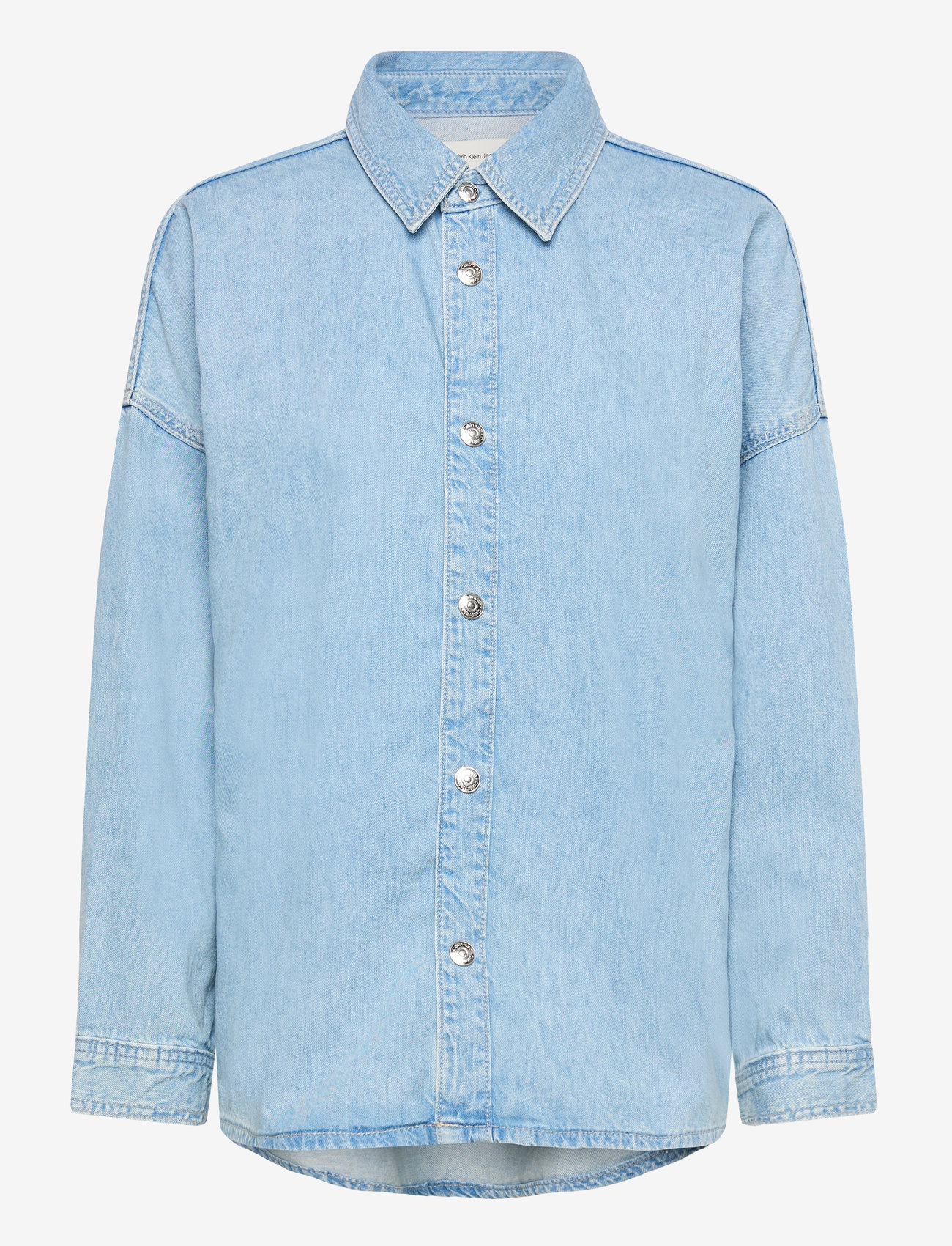 Calvin Klein Jeans - RELAXED LINEN DENIM SHIRT AARON - jeansskjortor - aaron indigo - 0