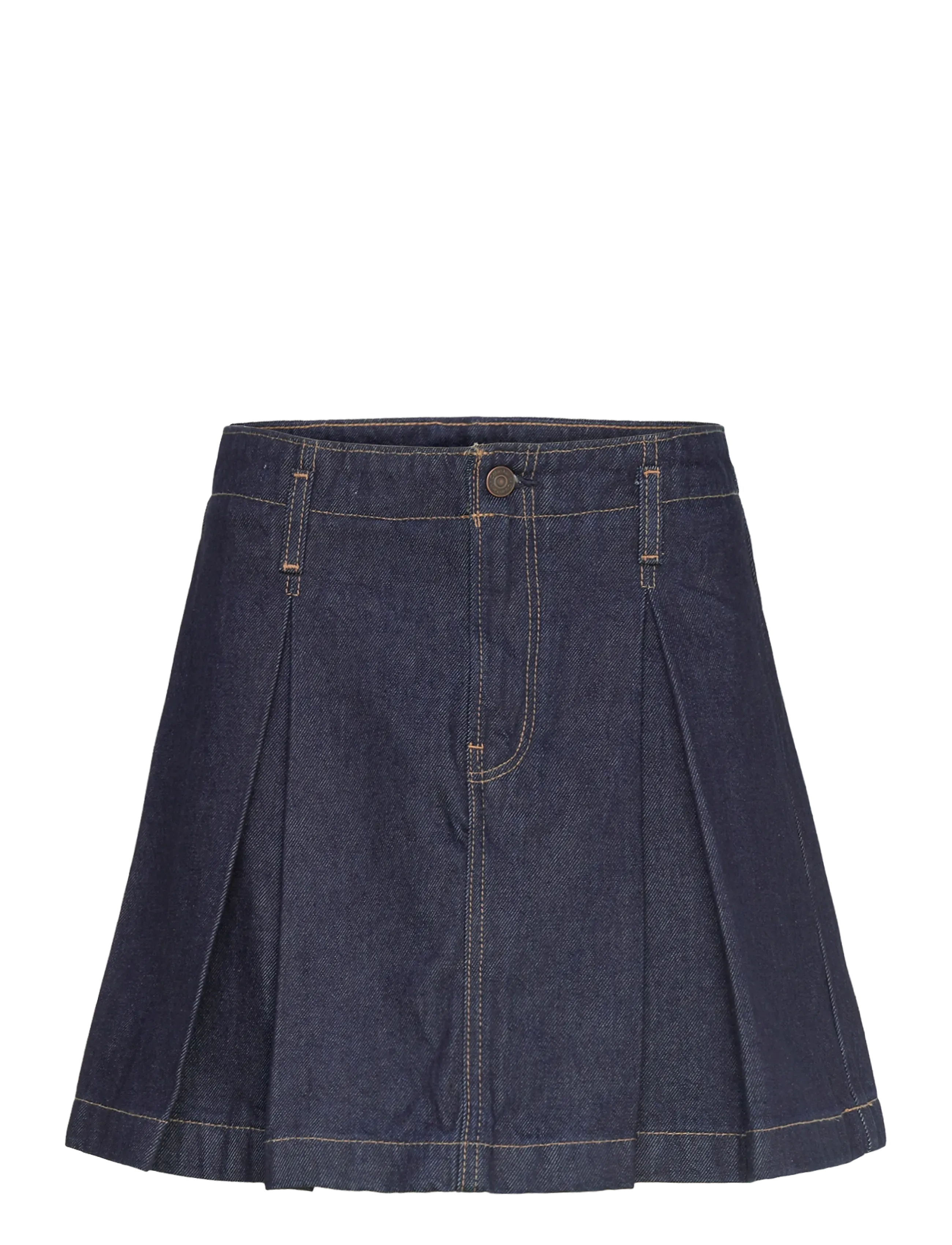 Calvin Klein Jeans PLEATED DENIM SKIRT CK CLASSIC R - Denimnederdele - CK CLASSIC RINSE / navy