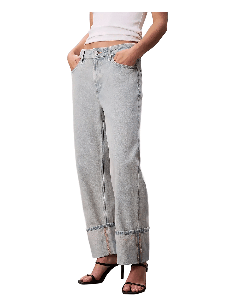 Calvin Klein Jeans - RELAXED CROP CUFF HAZY SUNSET - laia säärega teksad - hazy sunset - 1