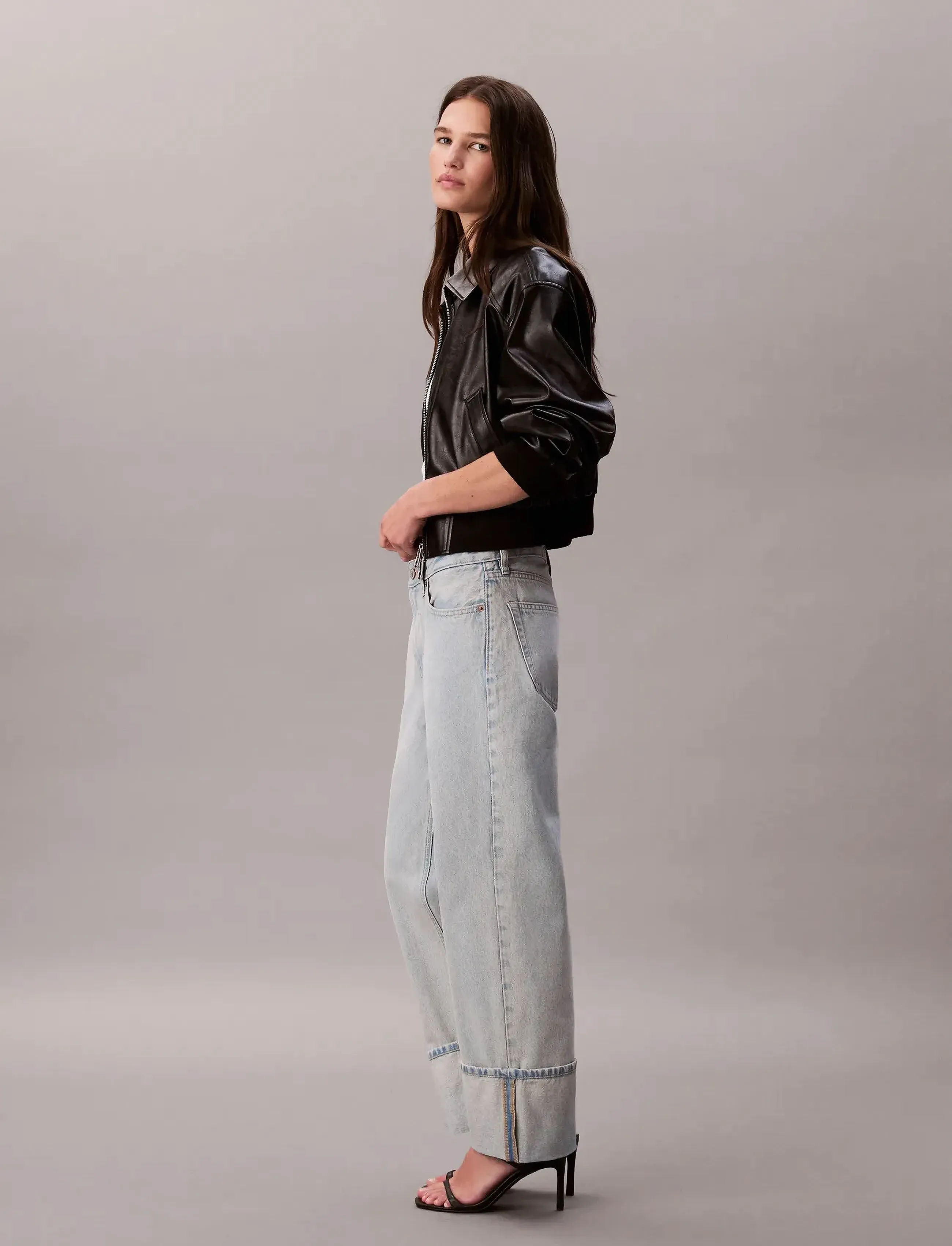 Calvin Klein Jeans - RELAXED CROP CUFF HAZY SUNSET - wide leg jeans - hazy sunset - 2