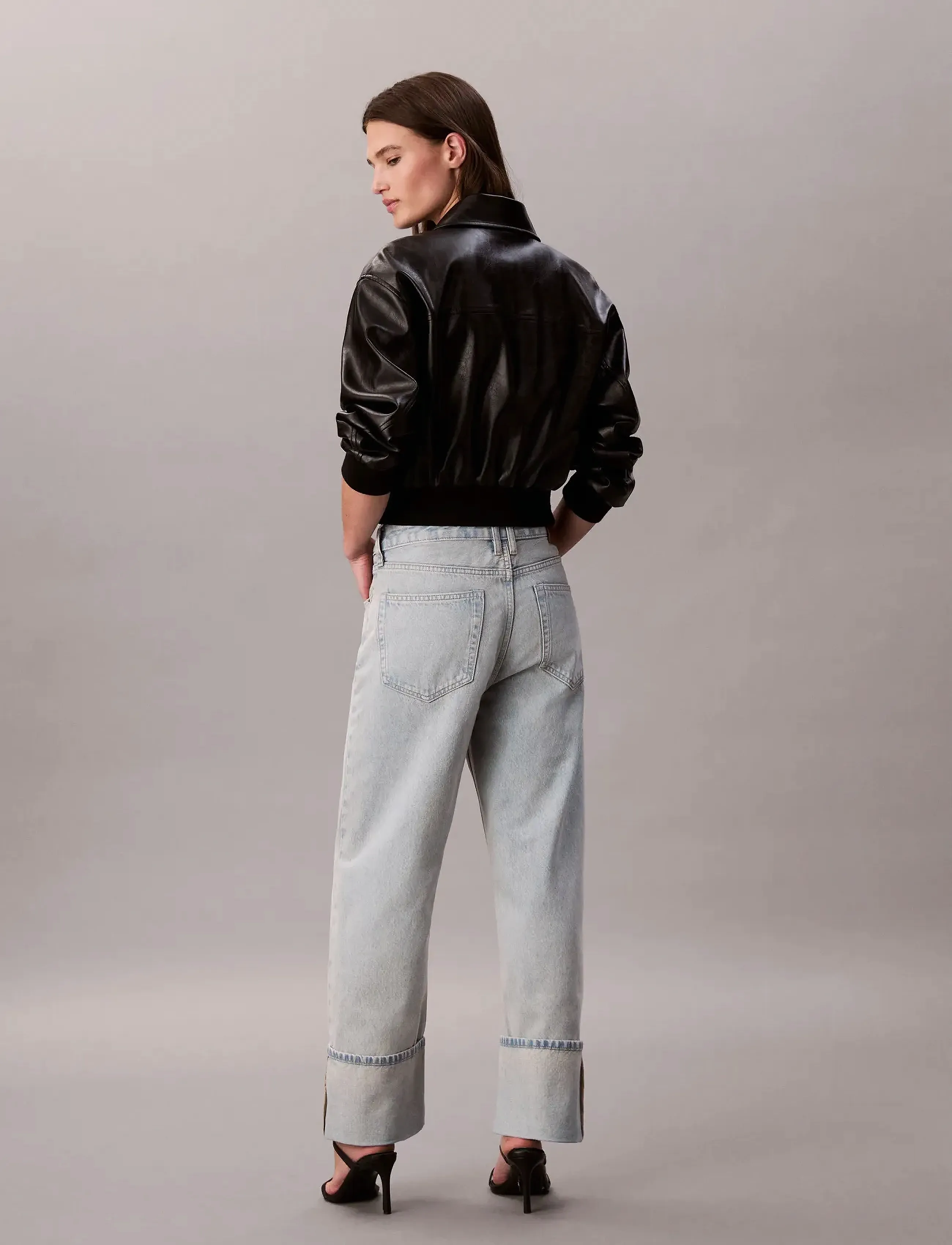 Calvin Klein Jeans - RELAXED CROP CUFF HAZY SUNSET - wide leg jeans - hazy sunset - 3