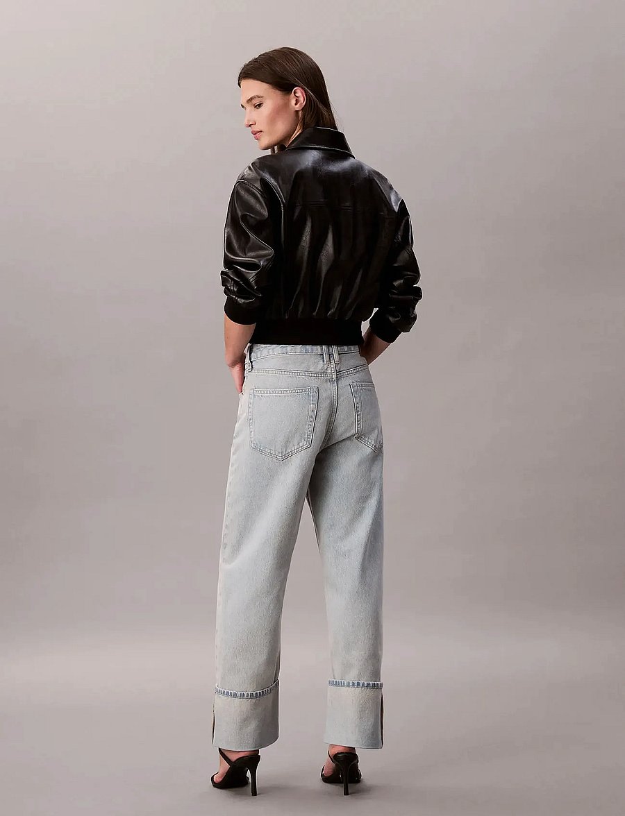 Calvin Klein Jeans - RELAXED CROP CUFF HAZY SUNSET - laia säärega teksad - hazy sunset - 3
