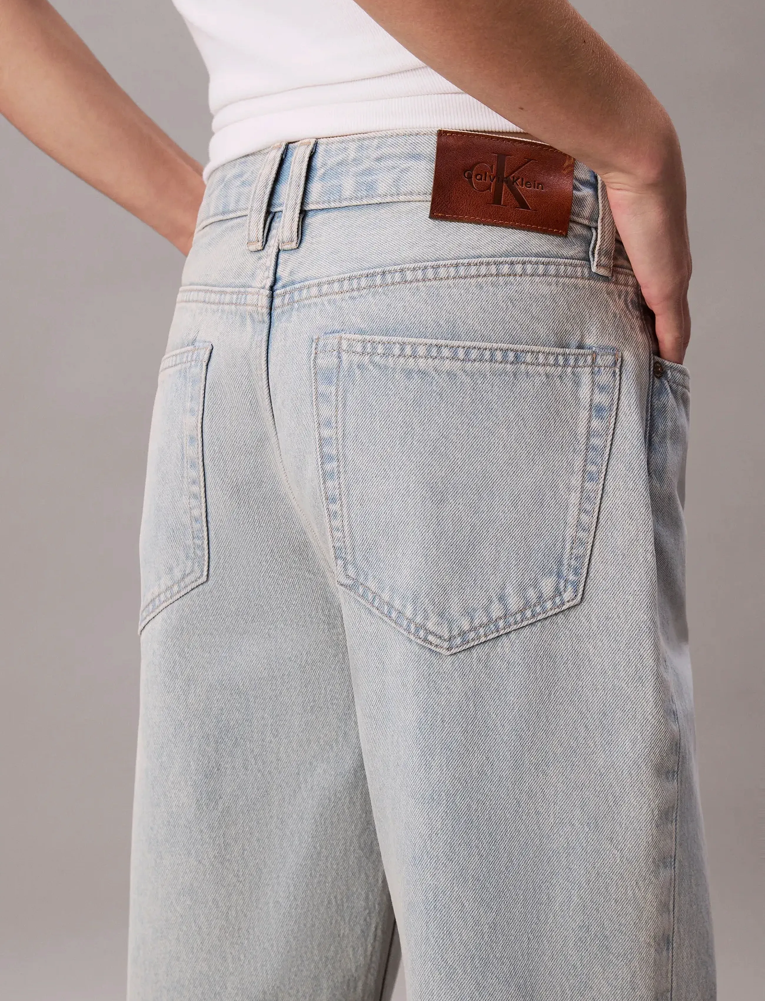 Calvin Klein Jeans - RELAXED CROP CUFF HAZY SUNSET - wide leg jeans - hazy sunset - 4