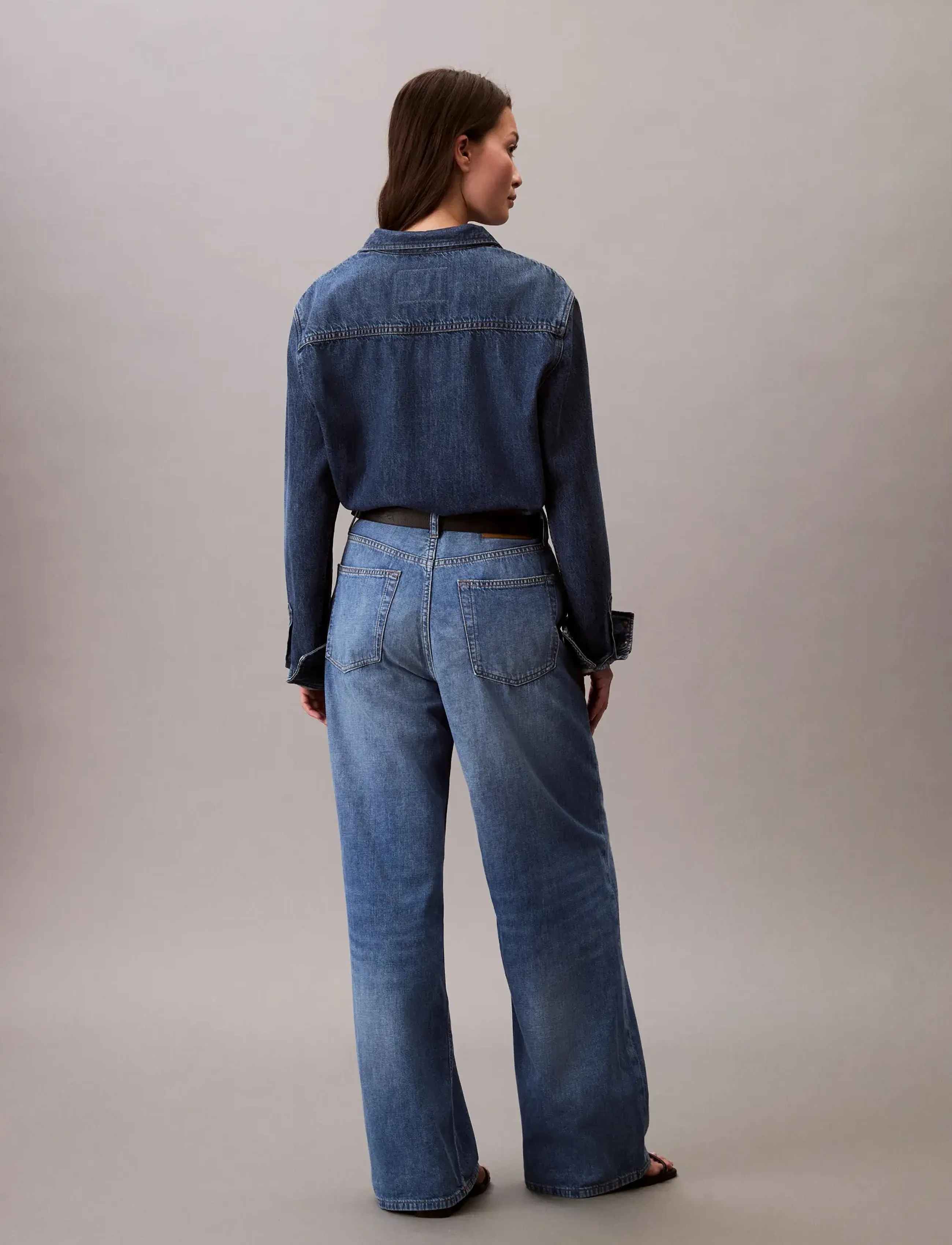 Calvin Klein Jeans The Wide Leg Linen Daytona vida jeans dam – bild 5