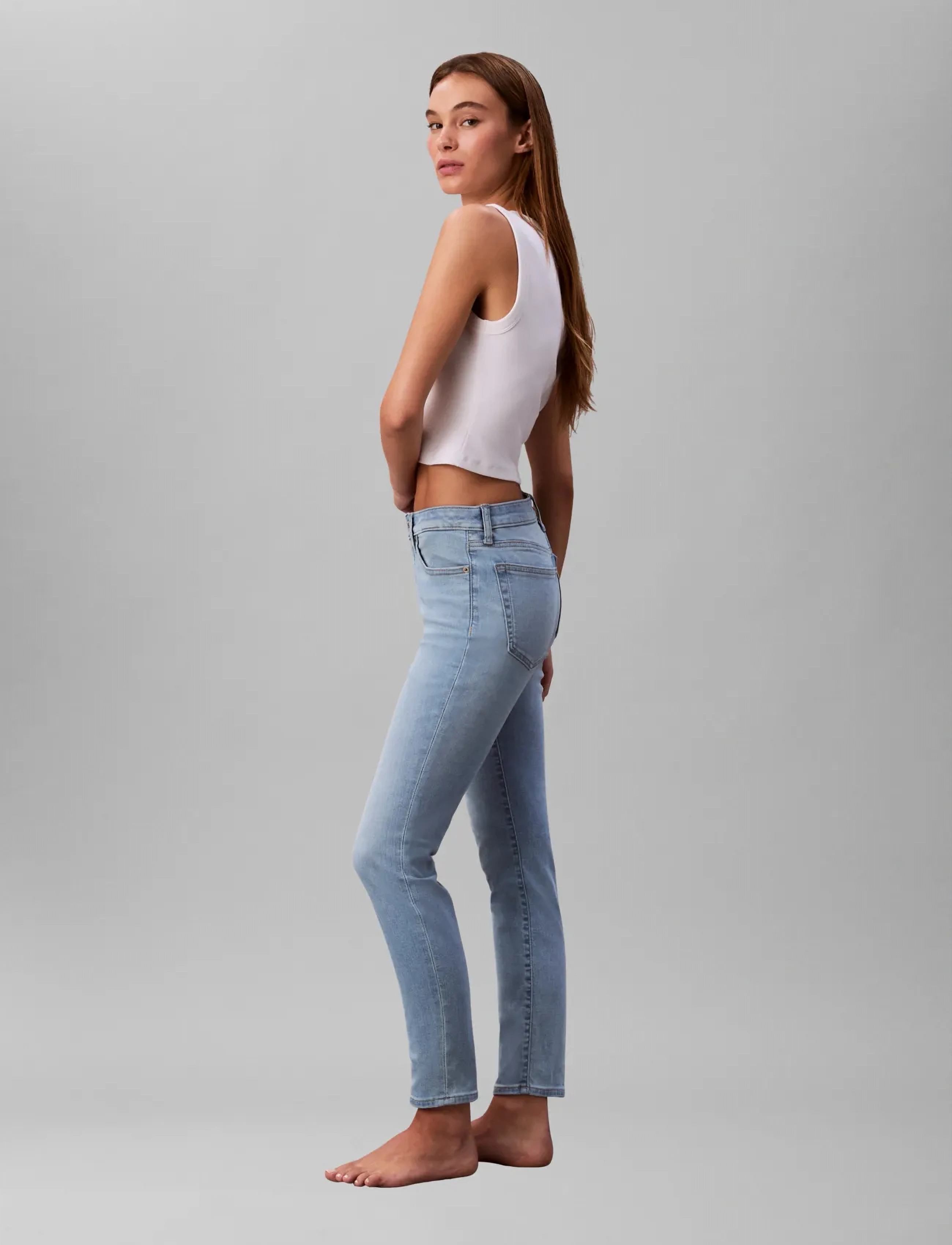 Calvin Klein Jeans - MID RISE SKINNY LIGHT CAPE - pillifarkut - light cape - 4
