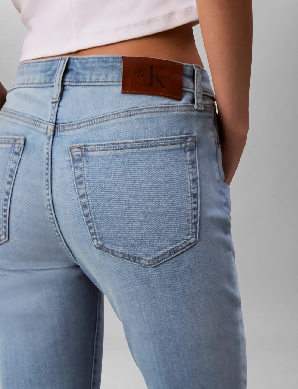 Calvin Klein Jeans - MID RISE SKINNY LIGHT CAPE - skinny jeans - light cape - 5