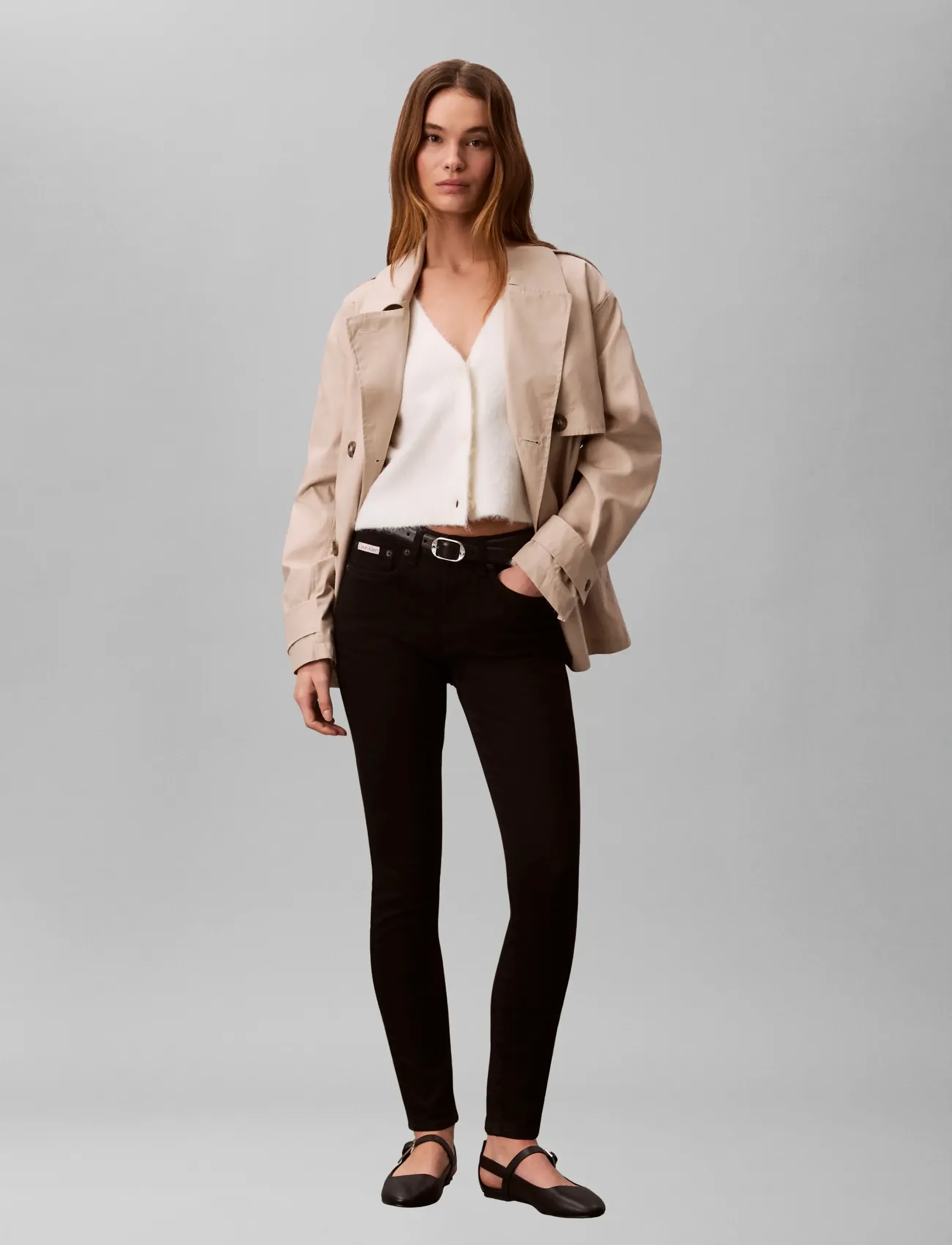Calvin Klein Jeans - MID RISE SKINNY CK CLASSIC BLACK - skinny jeans - ck classic black - 3