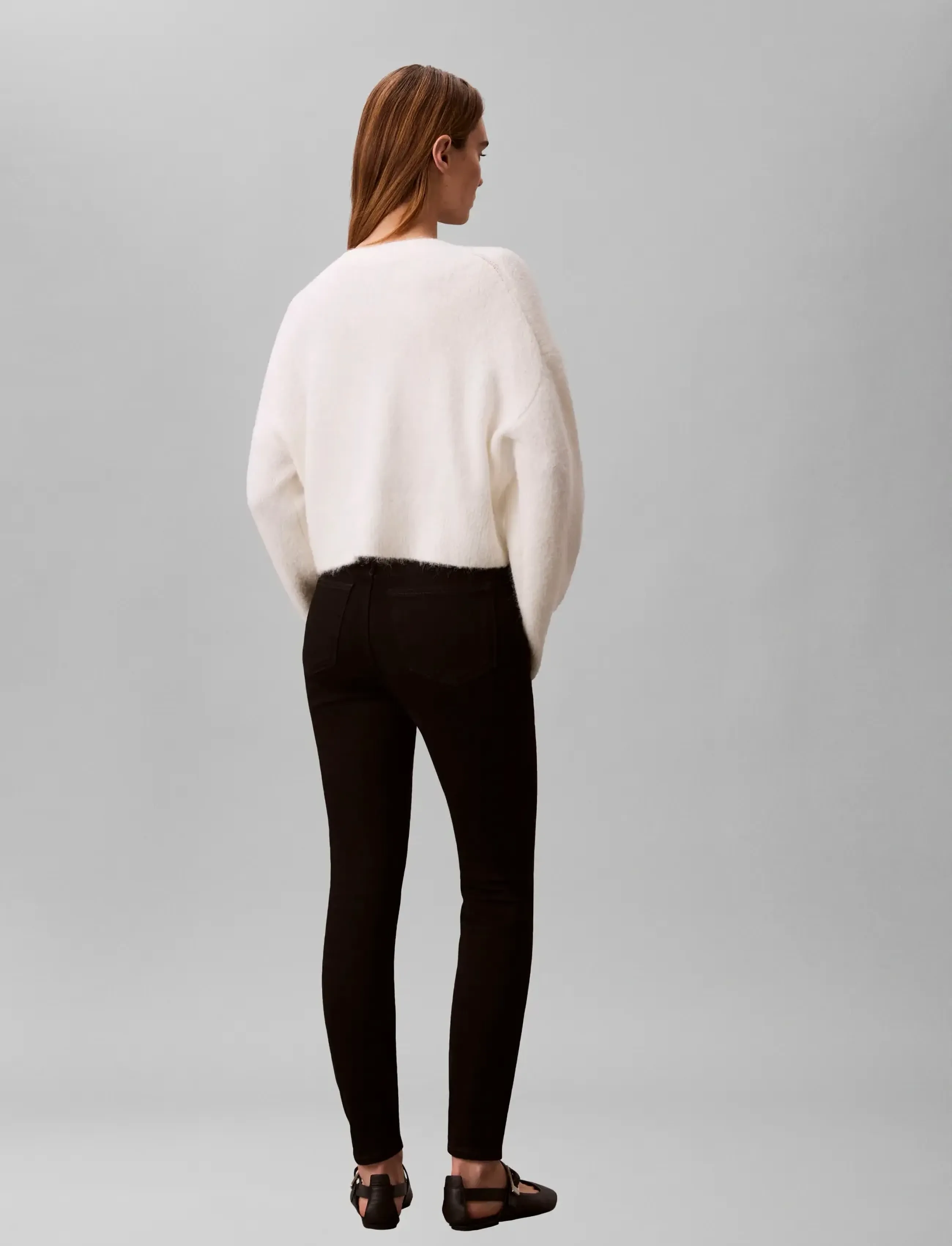 Calvin Klein Jeans - MID RISE SKINNY CK CLASSIC BLACK - skinny jeans - ck classic black - 4