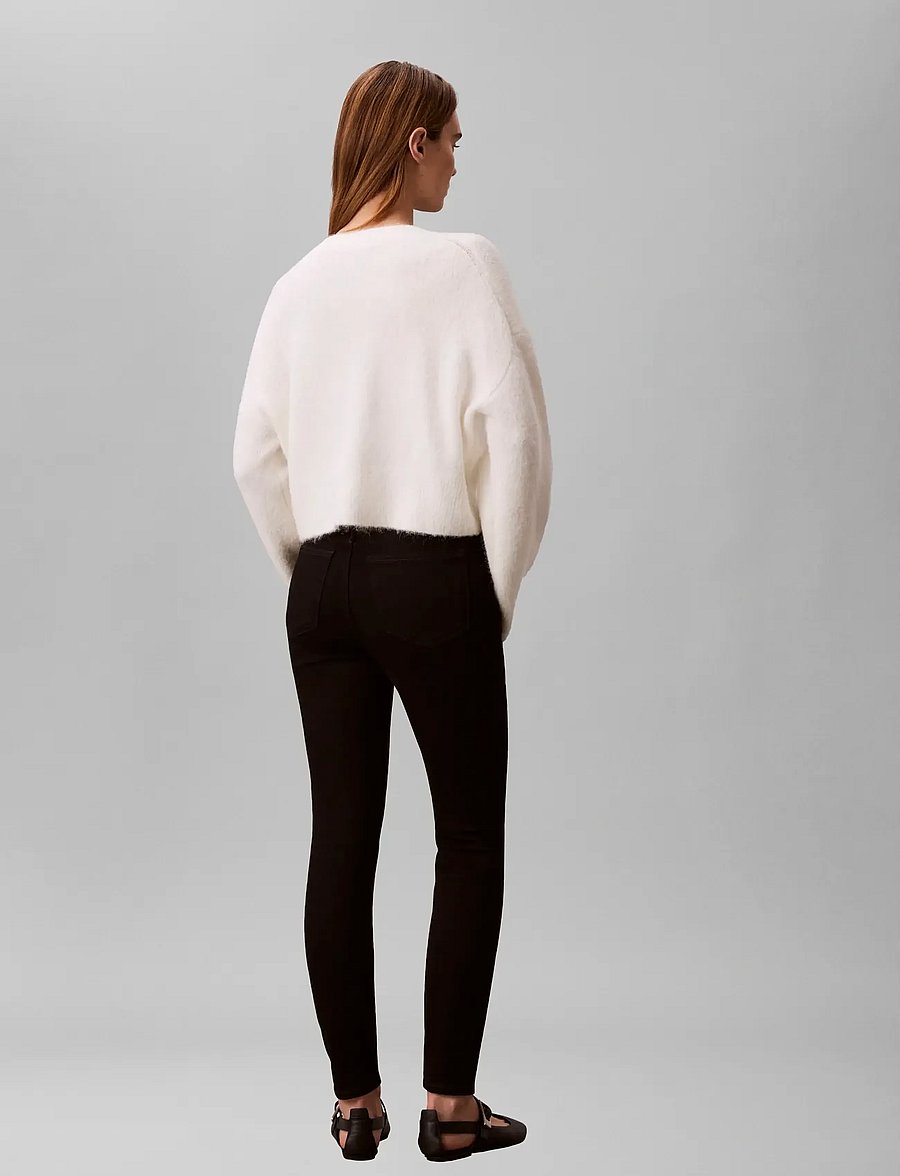 Calvin Klein Jeans - MID RISE SKINNY CK CLASSIC BLACK - skinny jeans - ck classic black - 4