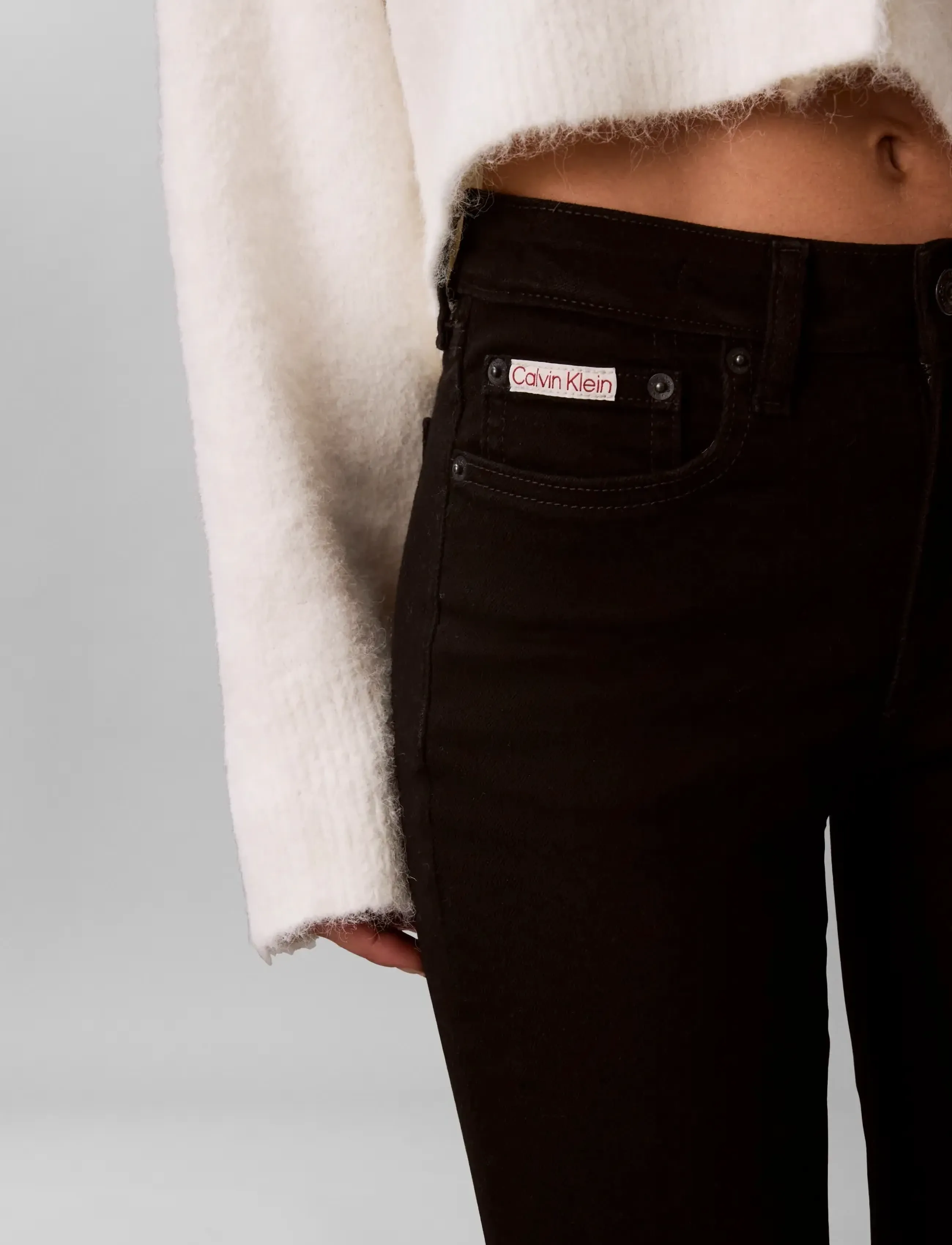 Calvin Klein Jeans - MID RISE SKINNY CK CLASSIC BLACK - skinny jeans - ck classic black - 5