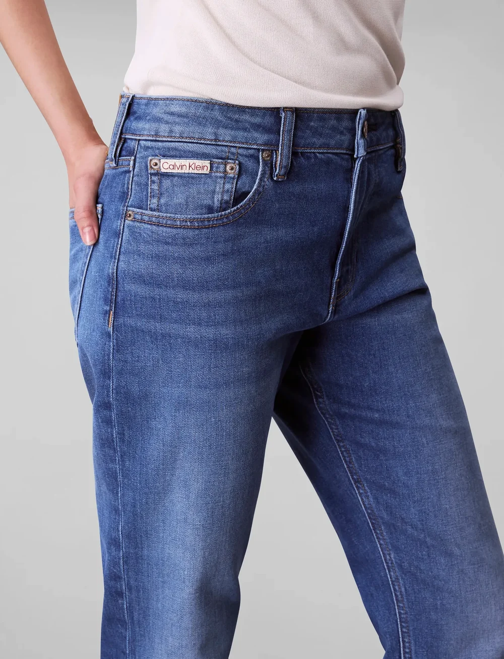 Calvin Klein Jeans - MID RISE SLIM INDIGO CHANNEL - slim fit jeans - indigo channel - 4