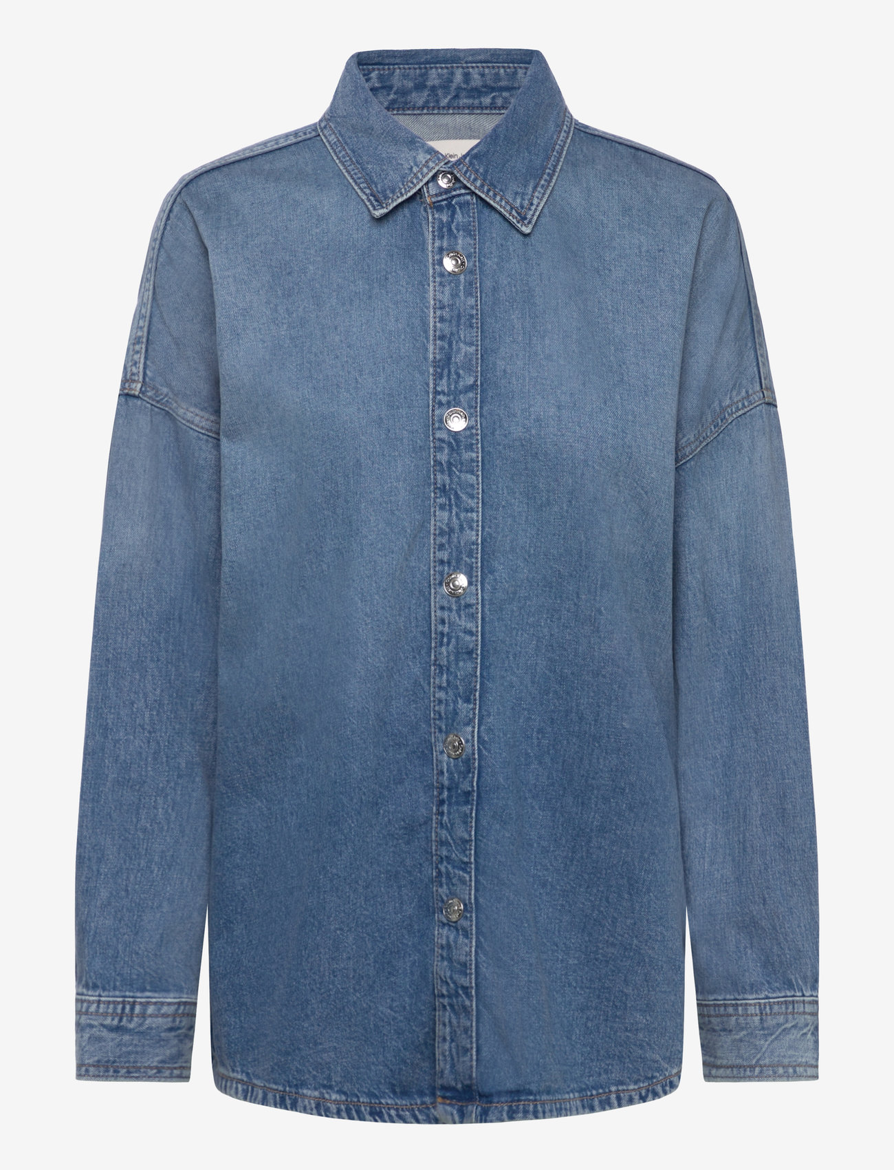 Calvin Klein Jeans - RELAXED LINEN DENIM SHIRT DAYTON - langærmede skjorter - daytona - 0