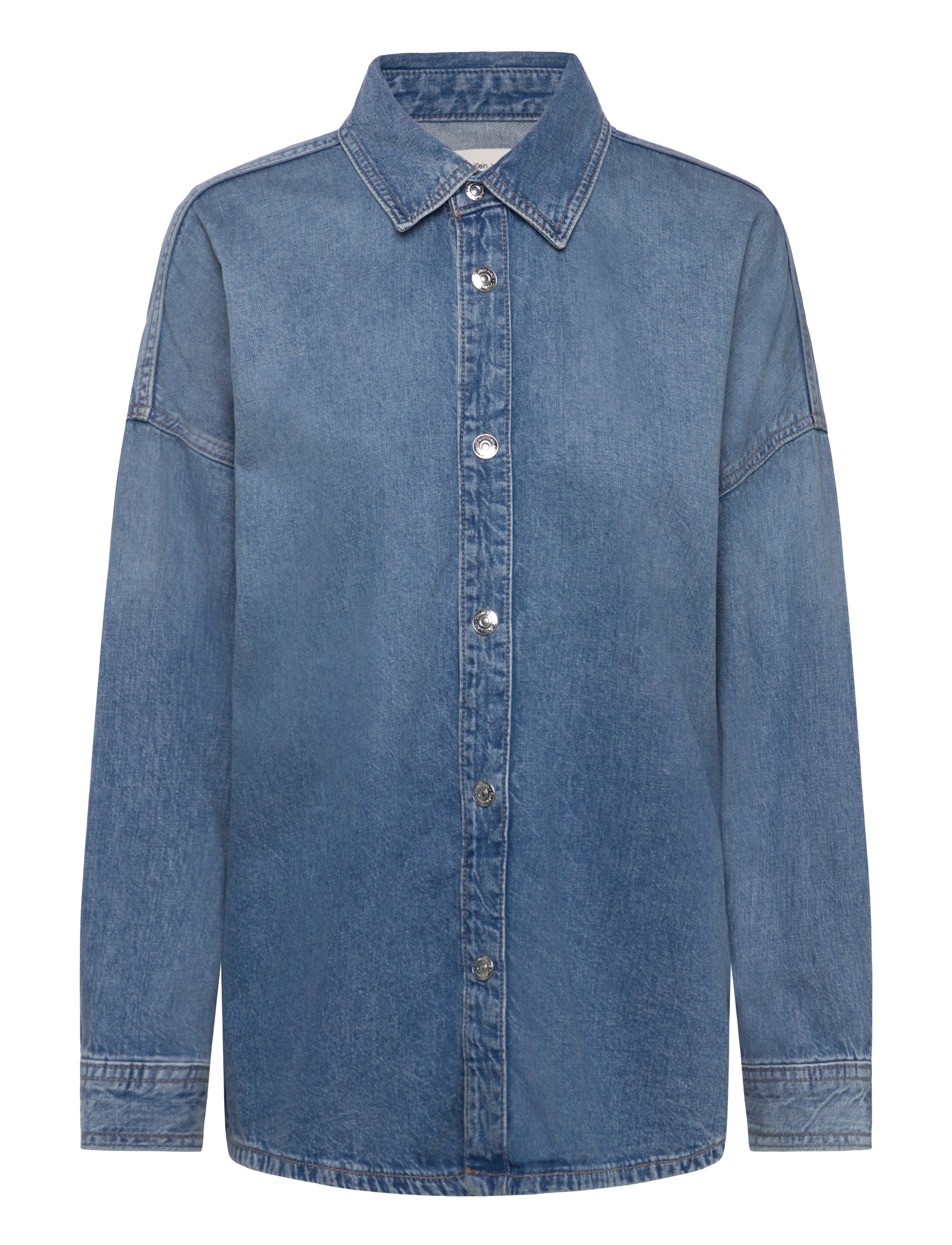 Calvin Klein Jeans RELAXED LINEN DENIM SHIRT DAYTON - Skjorter - DAYTONA / blue