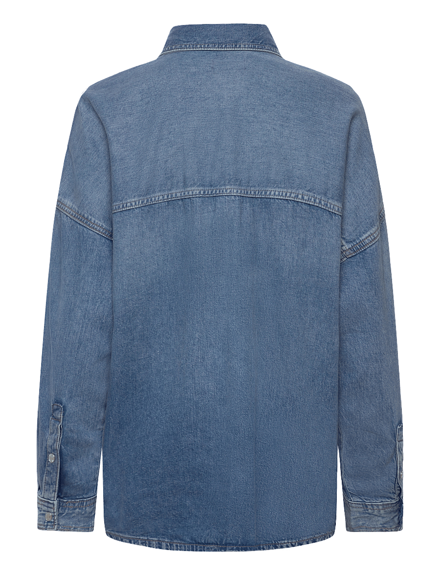 Calvin Klein Jeans - RELAXED LINEN DENIM SHIRT DAYTON - langermede skjorter - daytona - 1