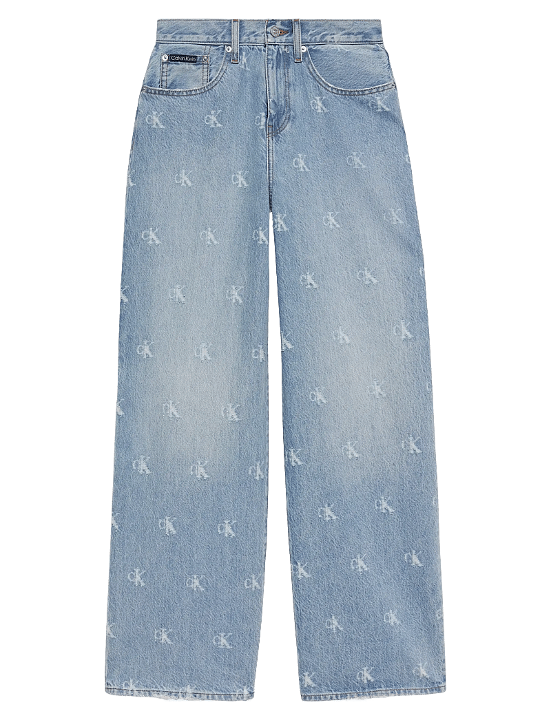 Calvin Klein Jeans - THE WIDE LEG CK DISTRESSED INDIG - vida jeans - ck distressed indigo - 1