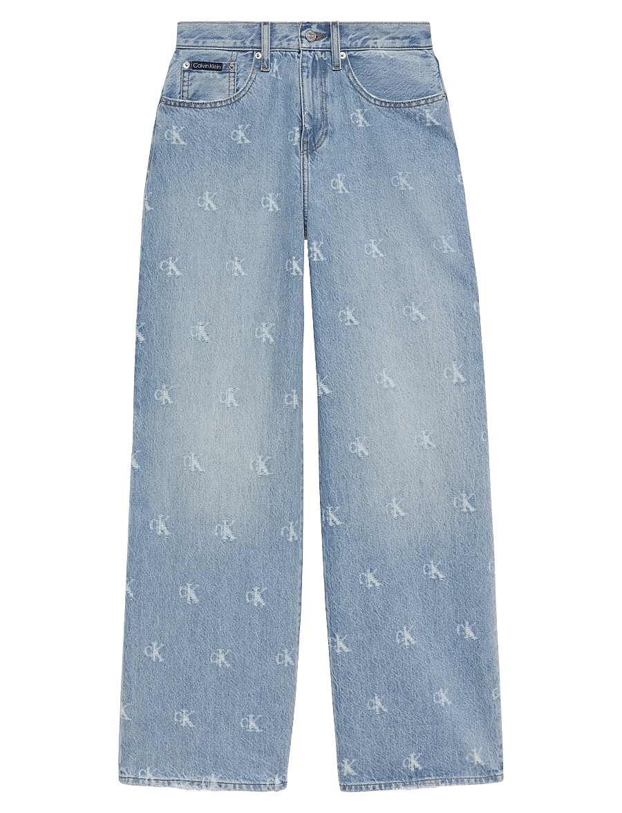Calvin Klein Jeans - THE WIDE LEG CK DISTRESSED INDIG - wide leg jeans - ck distressed indigo - 1