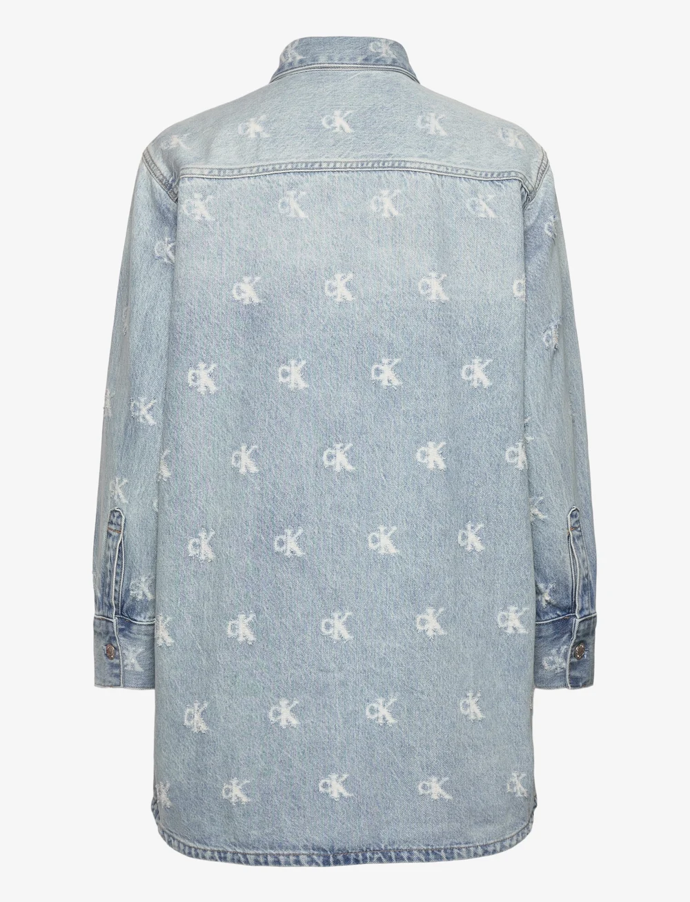 Calvin Klein Jeans - DENIM SHIRTDRESS CK DISTRESSED I - denim dresses - ck distressed indigo - 2