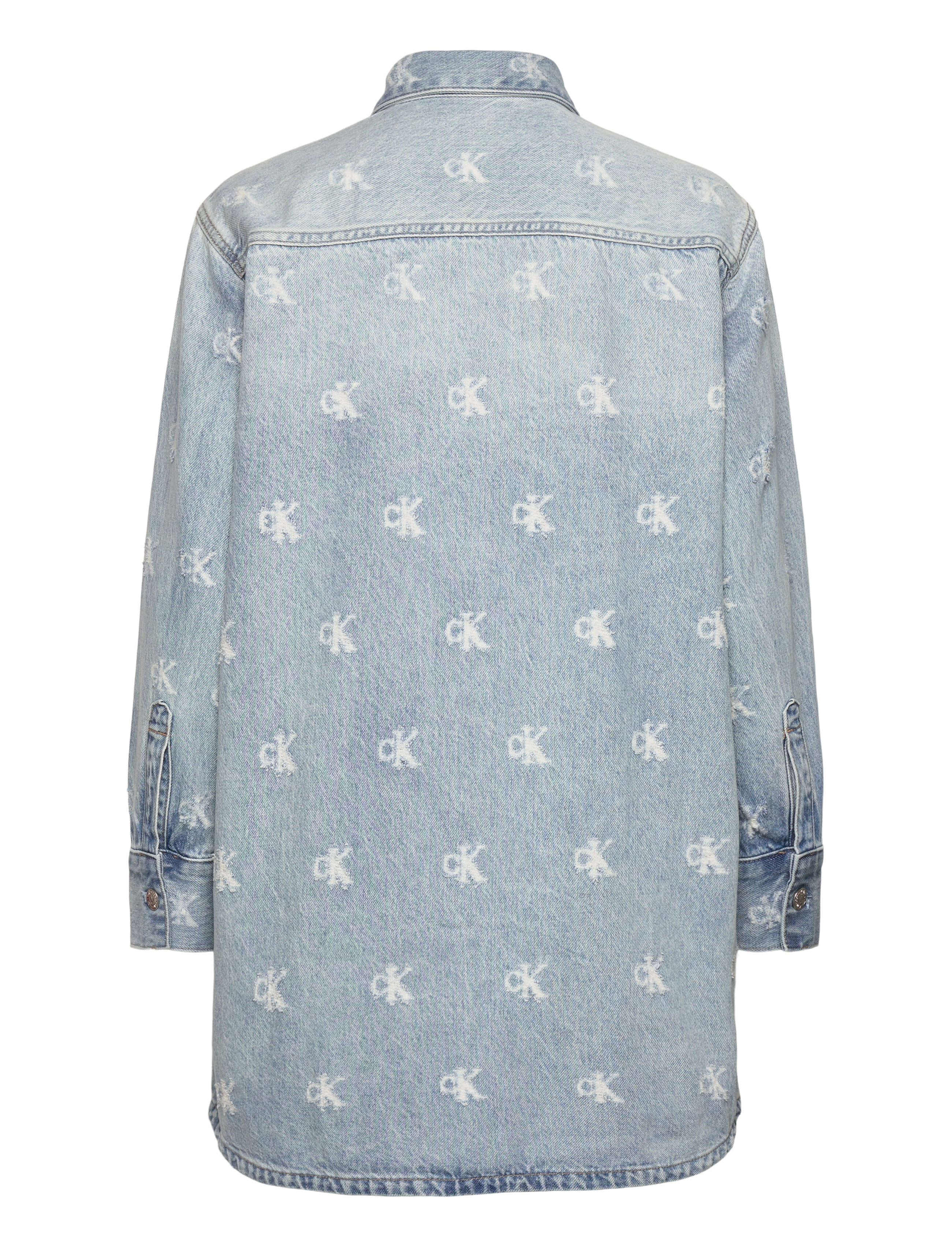 Calvin Klein Jeans - DENIM SHIRTDRESS CK DISTRESSED I - robes en jeans - ck distressed indigo - 2