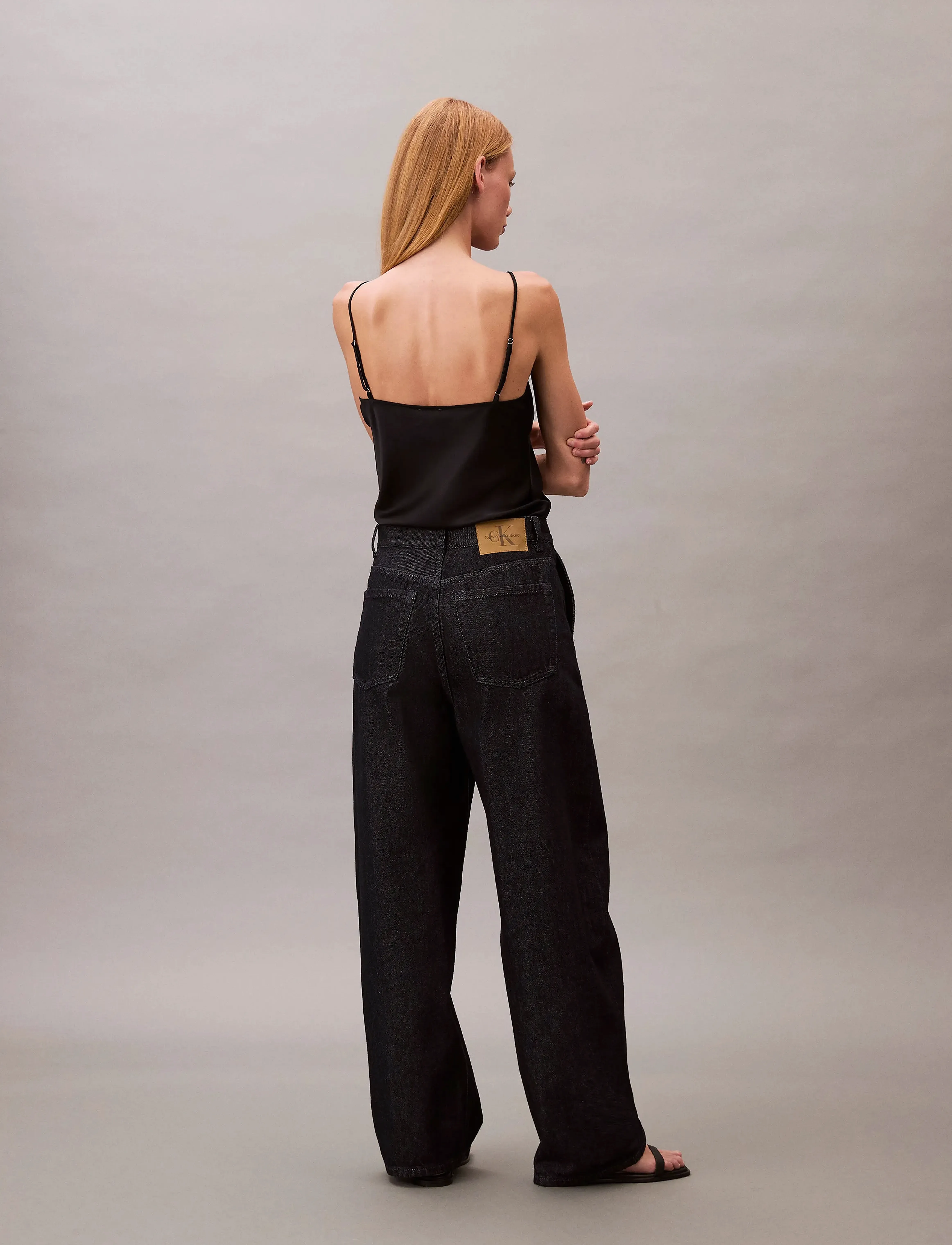 Calvin Klein Jeans - TROUSER BARREL CK RINSE - statinės formos džinsai - ck rinse indigo - 5