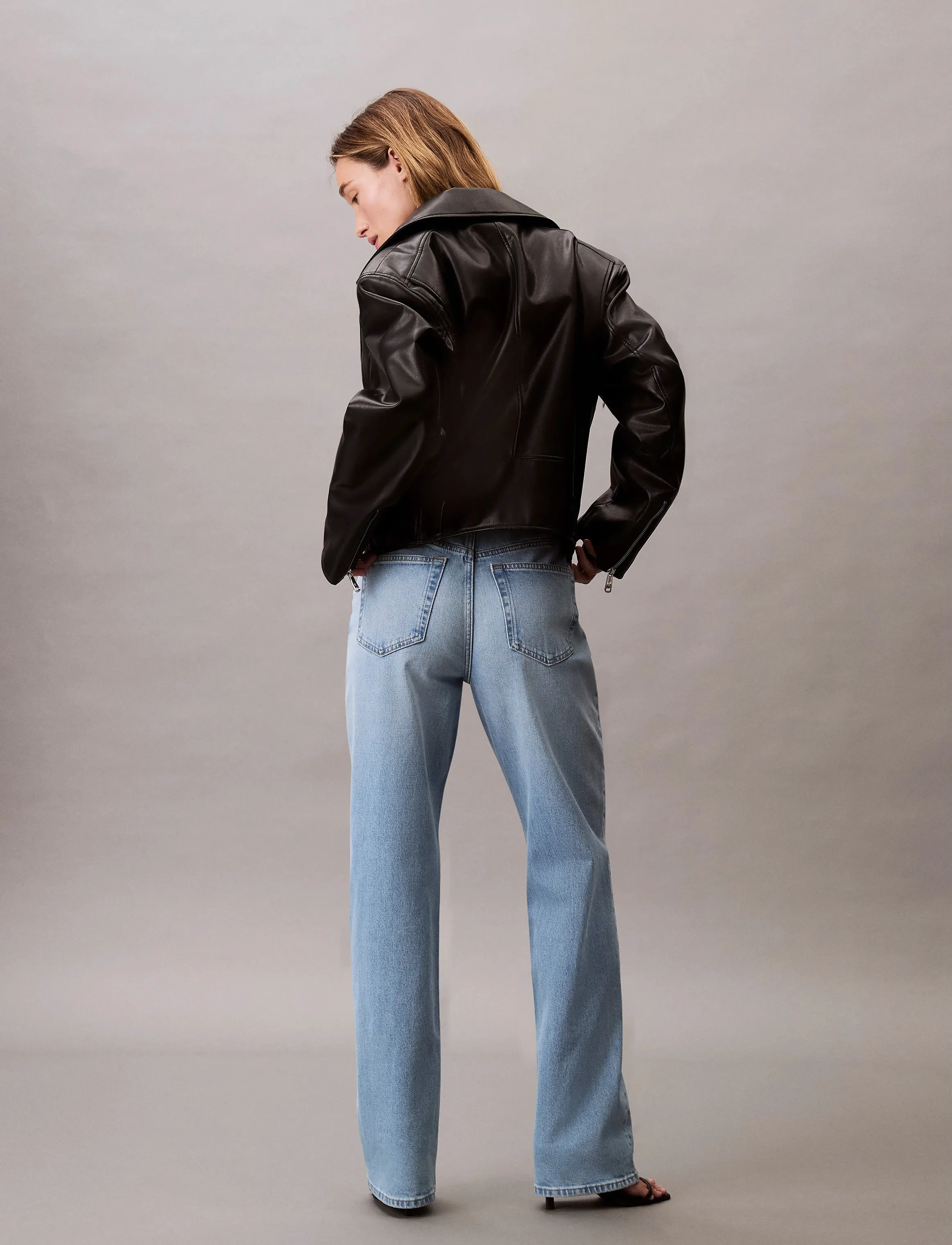 Calvin Klein Jeans - HIGH RISE STRAIGHT LT CAPE - raka jeans - light cape - 3