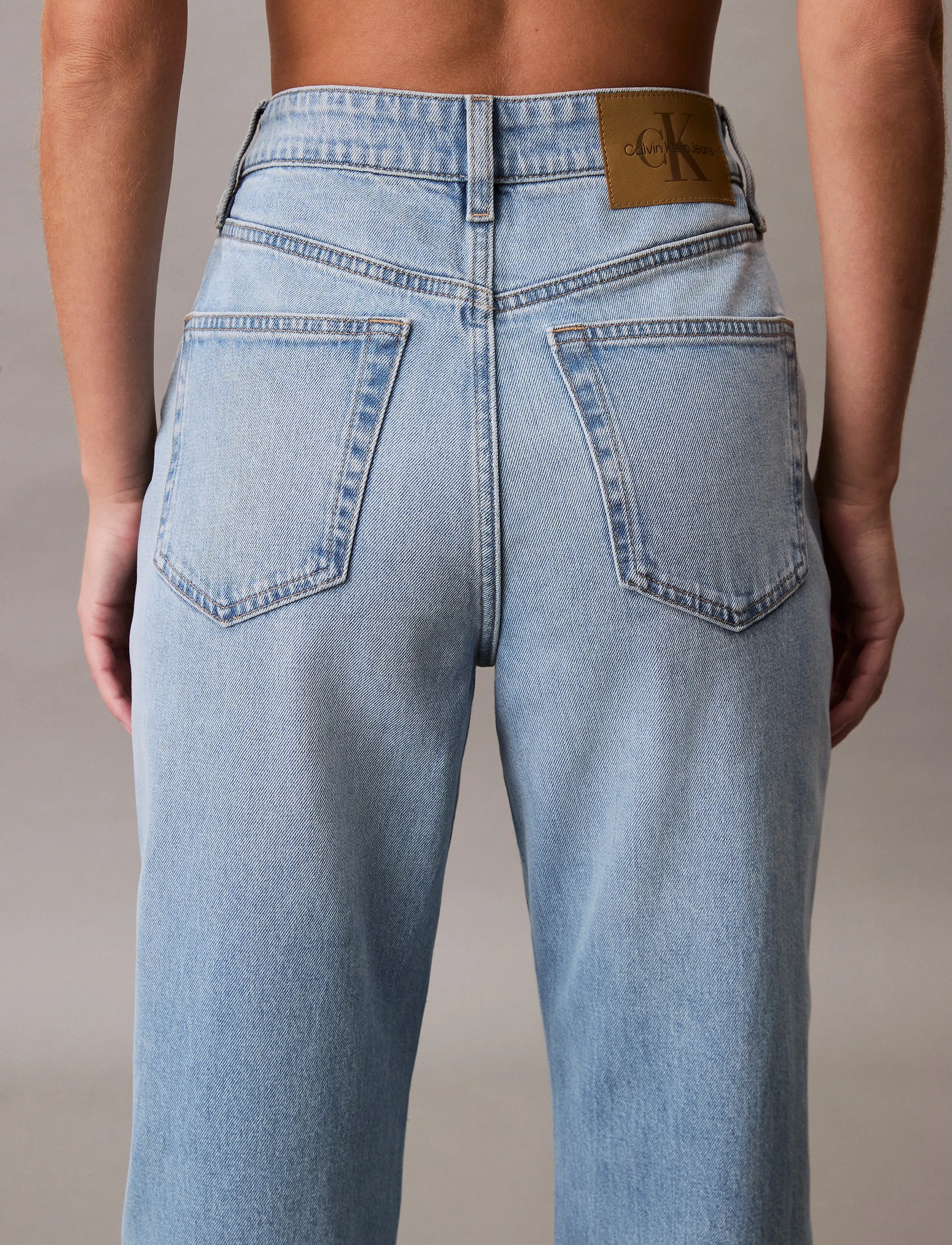 Calvin Klein Jeans - HIGH RISE STRAIGHT LT CAPE - raka jeans - light cape - 4