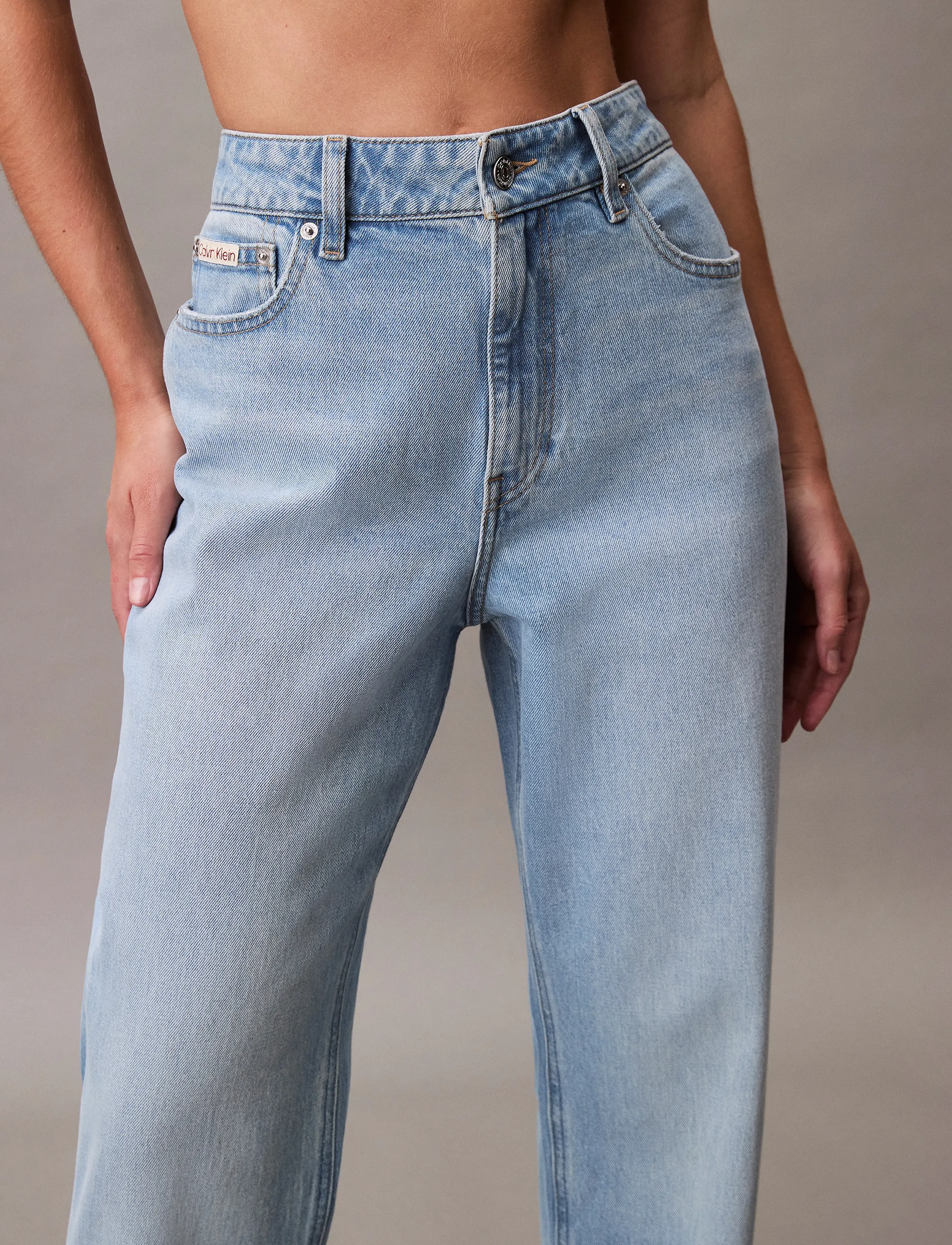 Calvin Klein Jeans - HIGH RISE STRAIGHT LT CAPE - raka jeans - light cape - 5