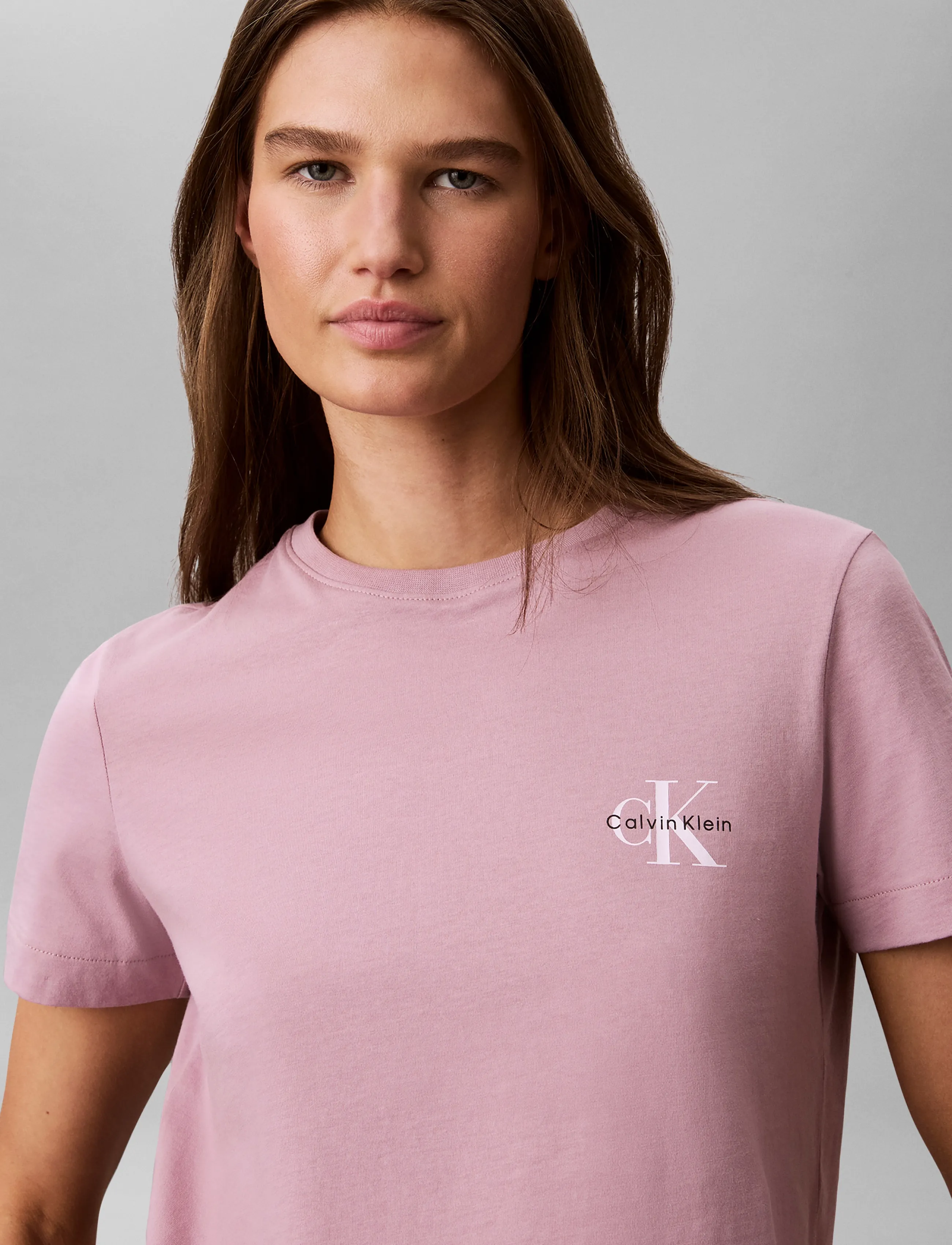 Calvin Klein Jeans - MONOLOGO CN 2 PACK TEE - t-särgid - bright white  dusky orchid - 4