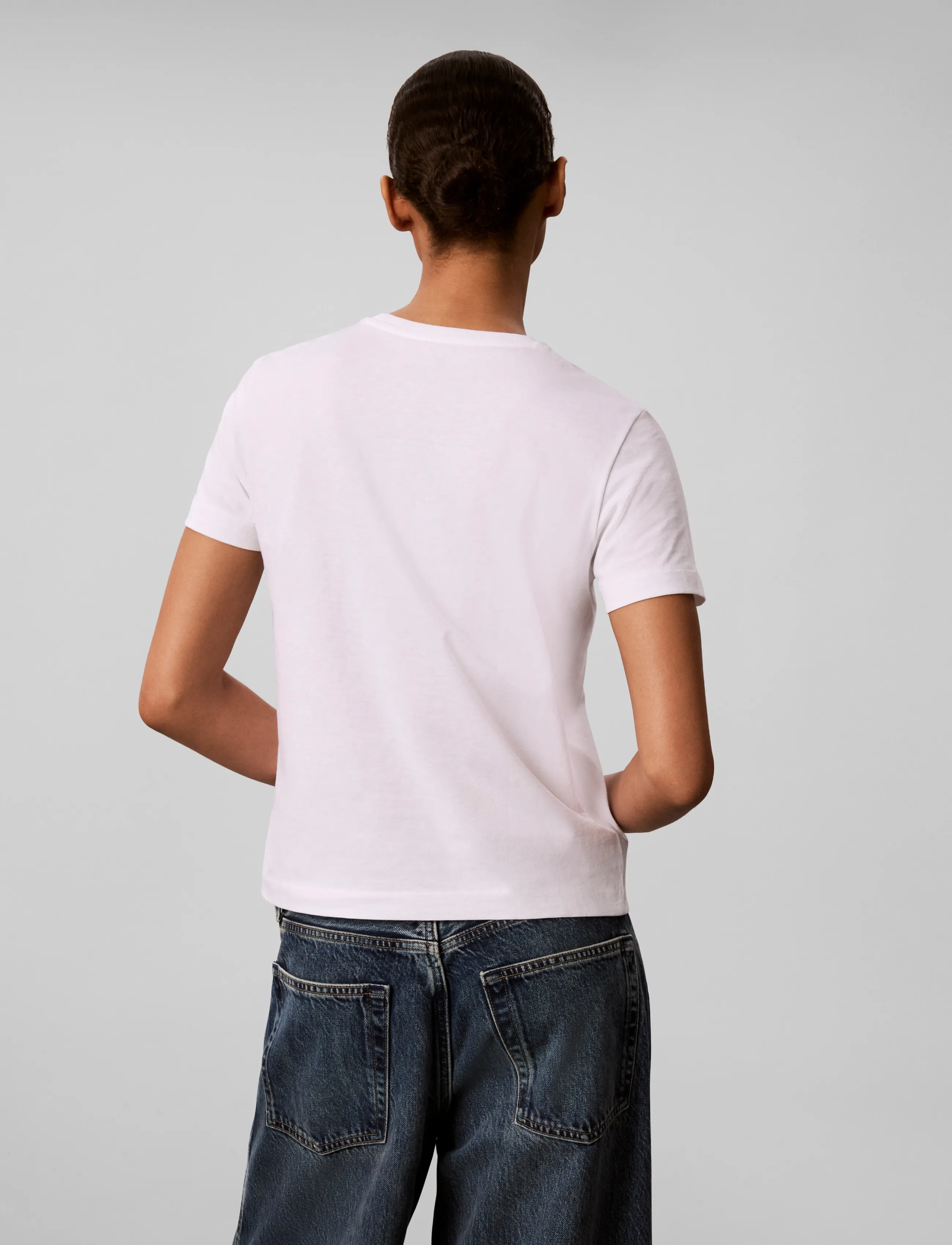 Calvin Klein Jeans - MONOLOGO CN 2 PACK TEE - t-shirts - bright white   rhododendron - 3