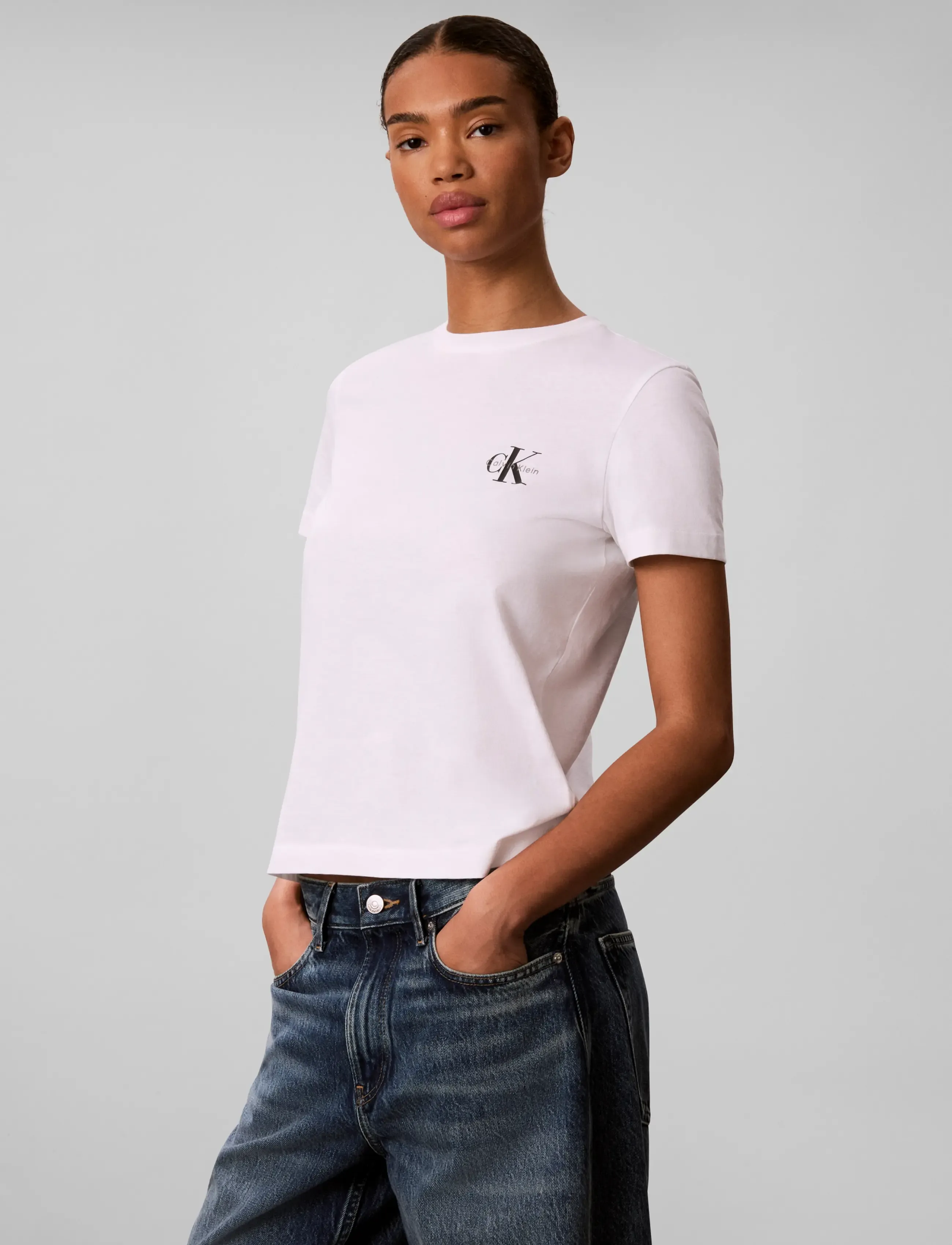 Calvin Klein Jeans Monologo Cn 2 Pack Tee blusar dam – bild 7