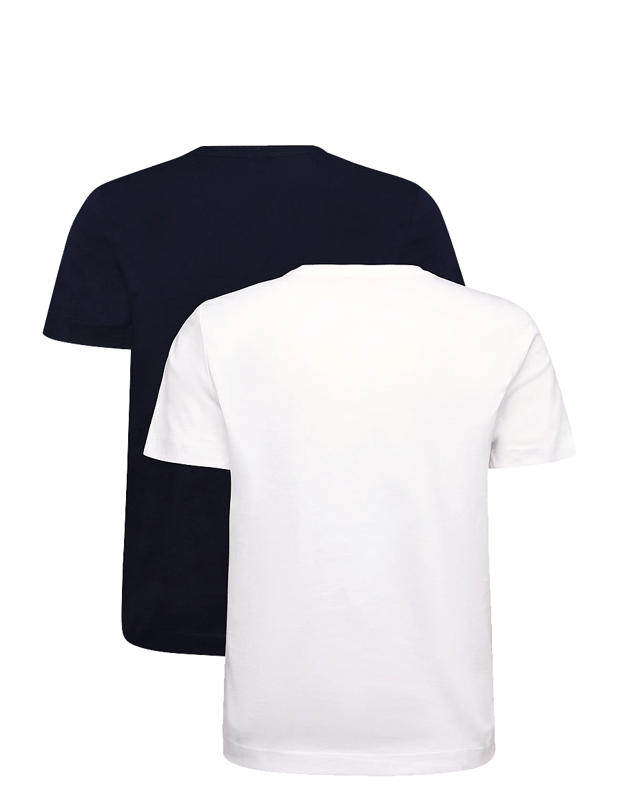 Calvin Klein Jeans - MONOLOGO CN 2 PACK TEE - t-shirts - bright white dark sapphire - 2