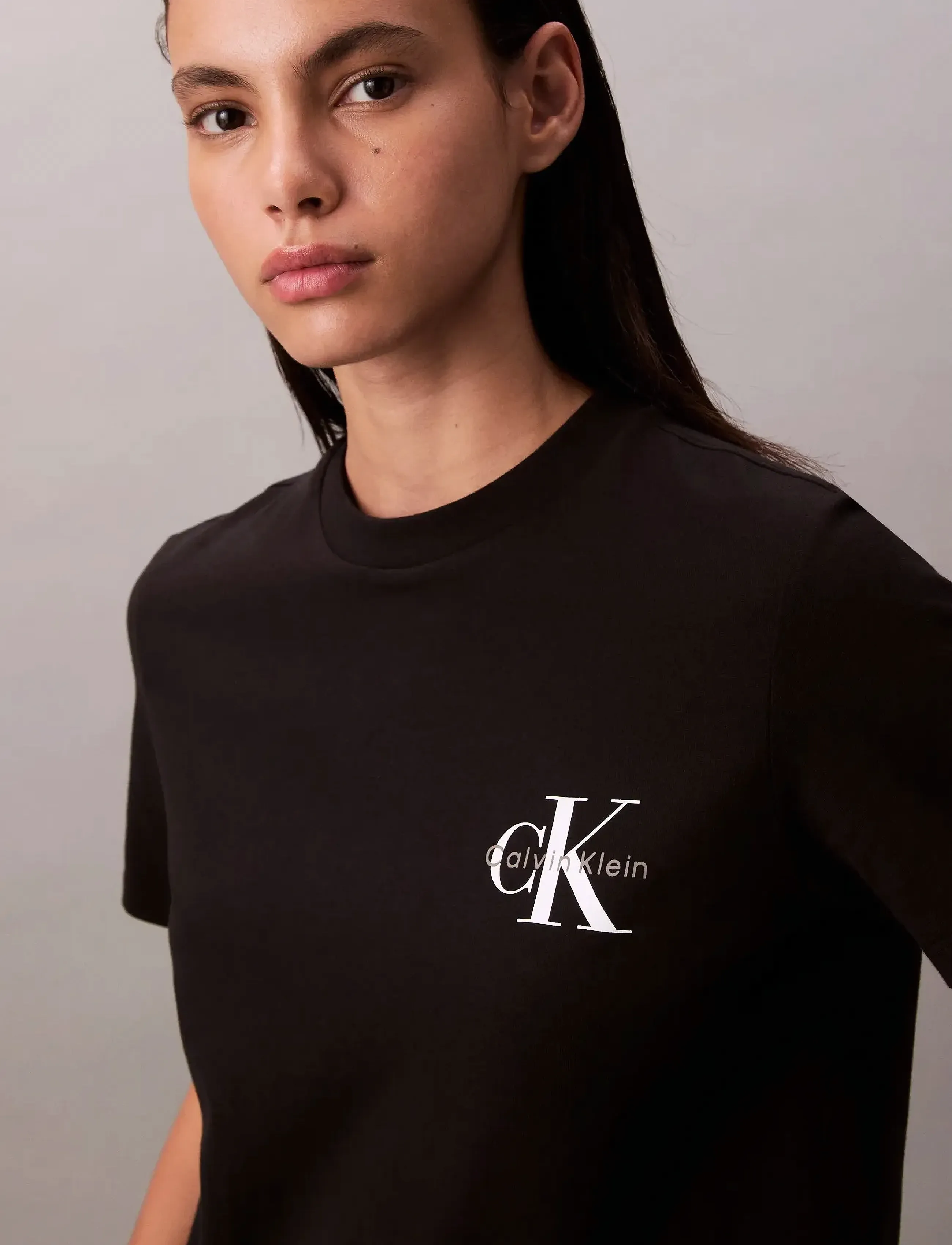 Calvin Klein Jeans - MONOLOGO CN 2 PACK TEE - t-särgid - black / brilliant white - 2