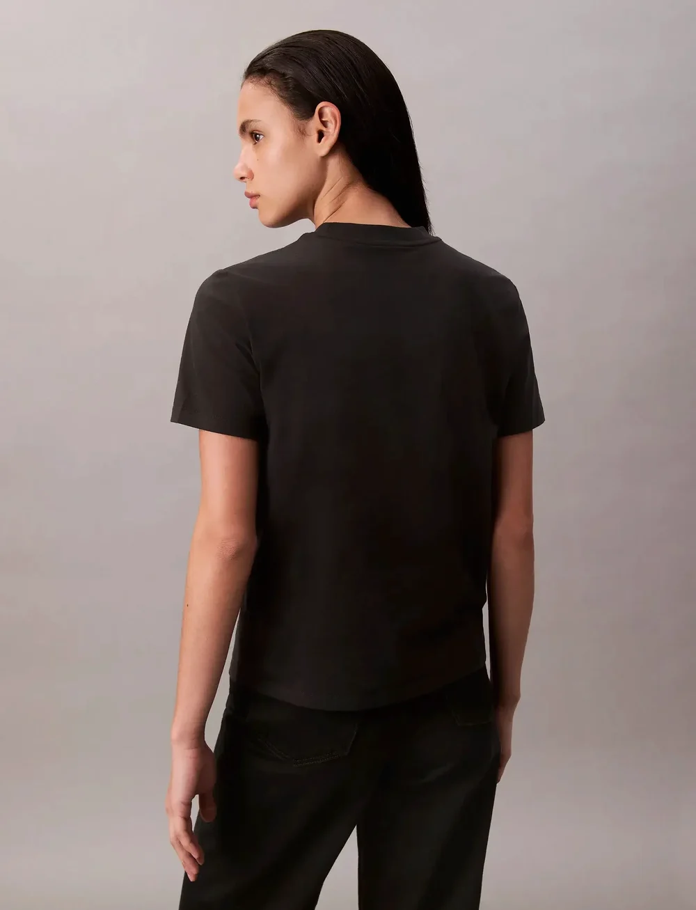 Calvin Klein Jeans - A- Logo CN 2 Pack Tee - t-skjorter - black / brilliant white - 4