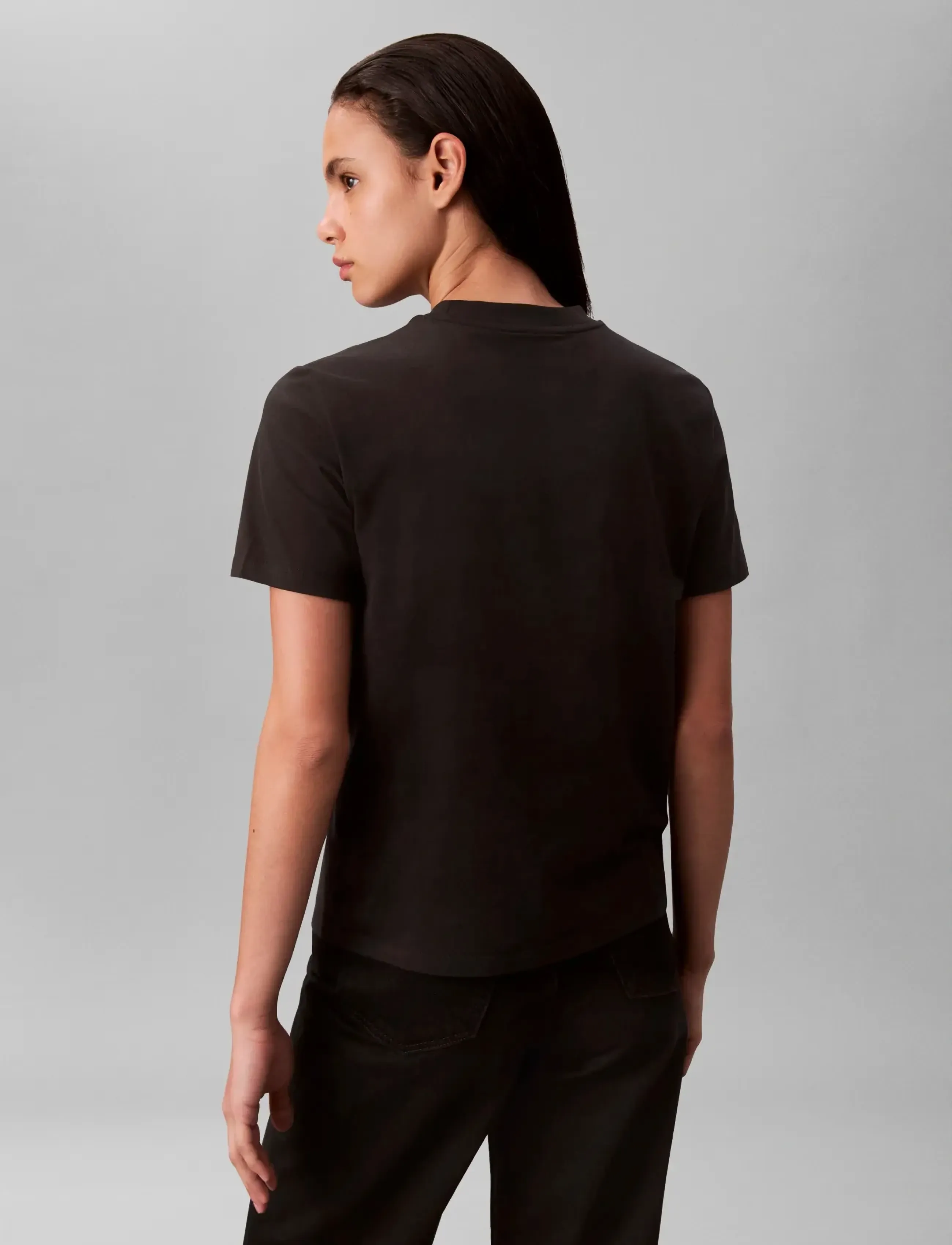 Calvin Klein Jeans - MONOLOGO CN 2 PACK TEE - t-särgid - black w  white - 4