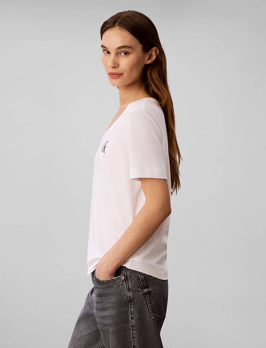 Calvin Klein Jeans - MONOLOGO VNK 2PACK TEE - t-shirts - bright white dark sapphire - 5