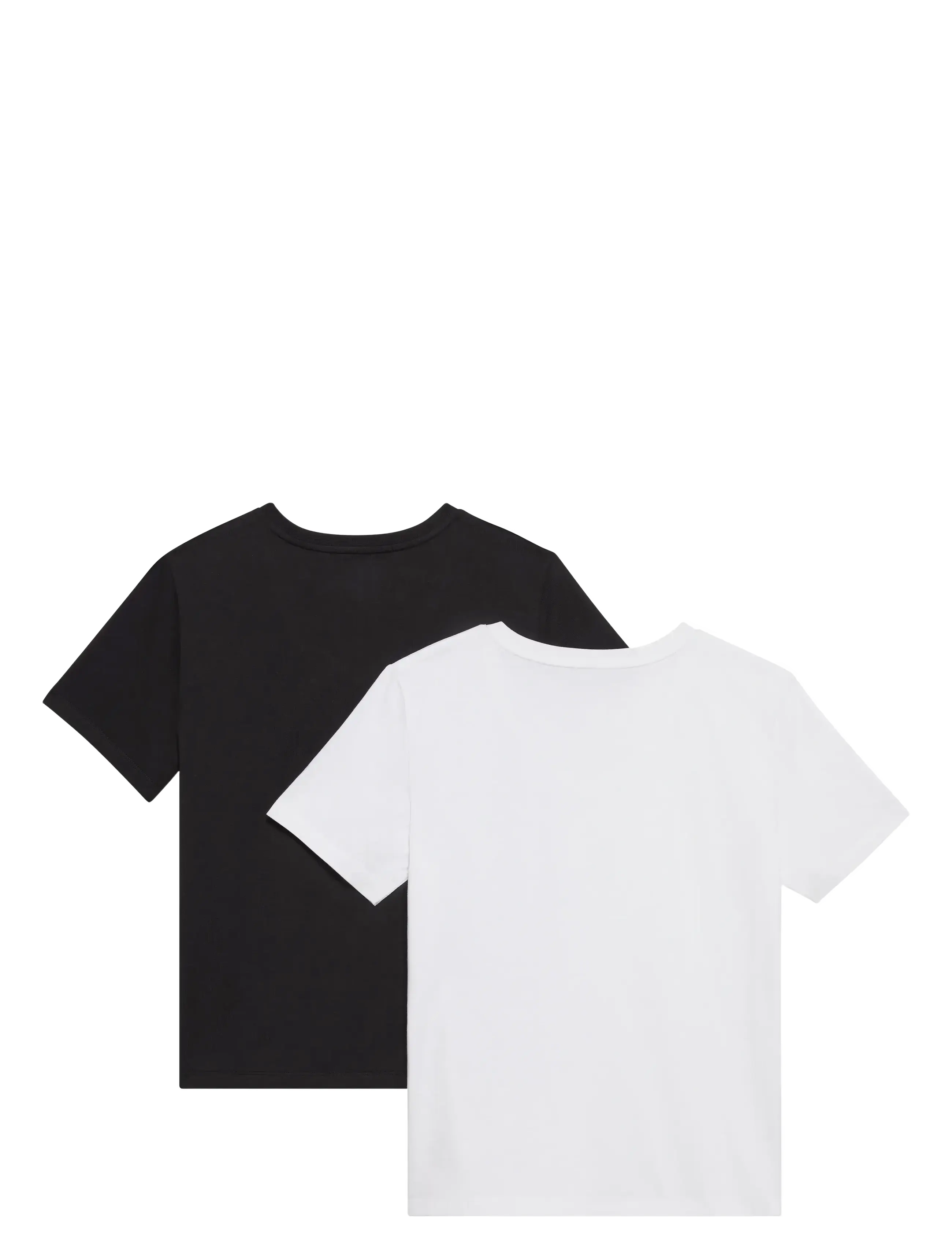 Calvin Klein Jeans - A- Logo VN 2 pack Tee - t-shirts - black    bright white - 2