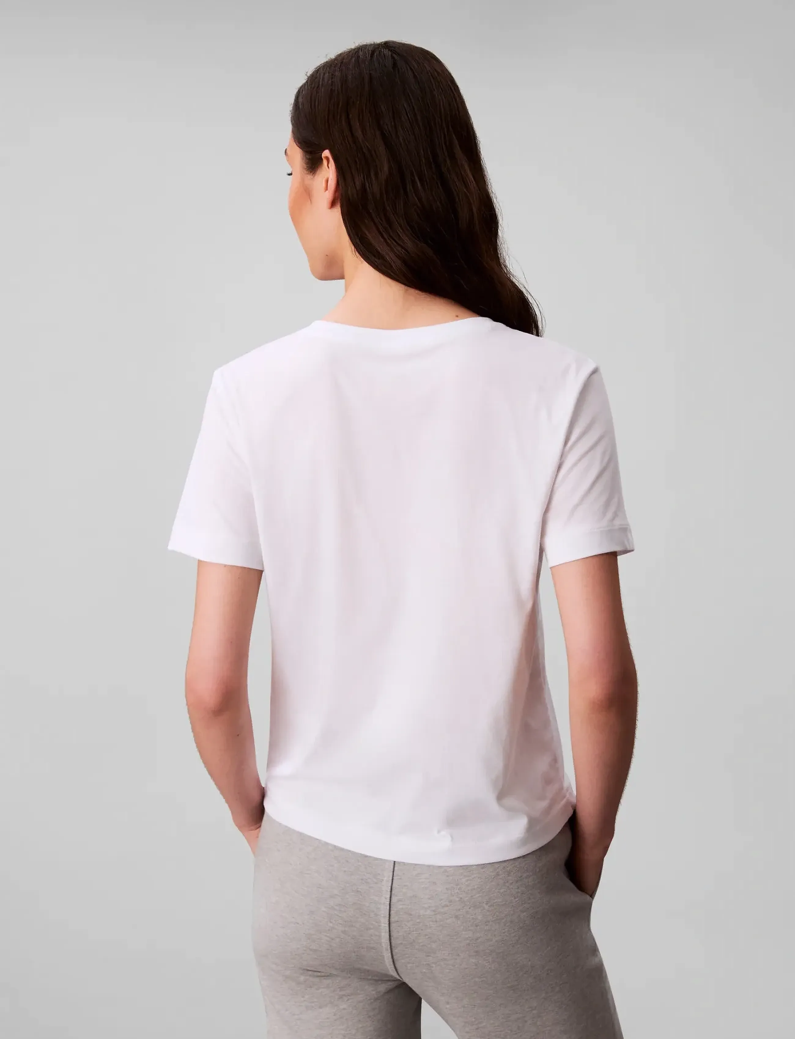 Calvin Klein Jeans - A- Logo VN 2 pack Tee - t-shirts - black / brilliant white - 4
