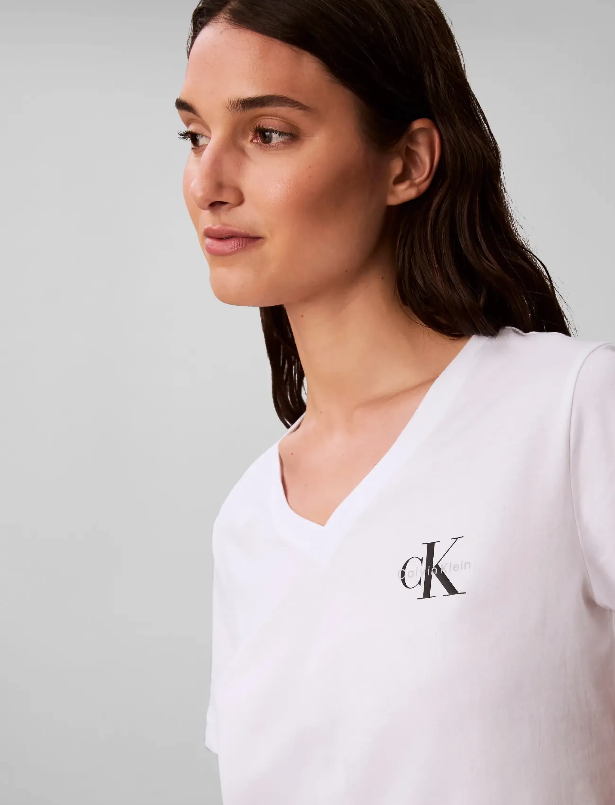 Calvin Klein Jeans - A- Logo VN 2 pack Tee - t-shirts - black / brilliant white - 5