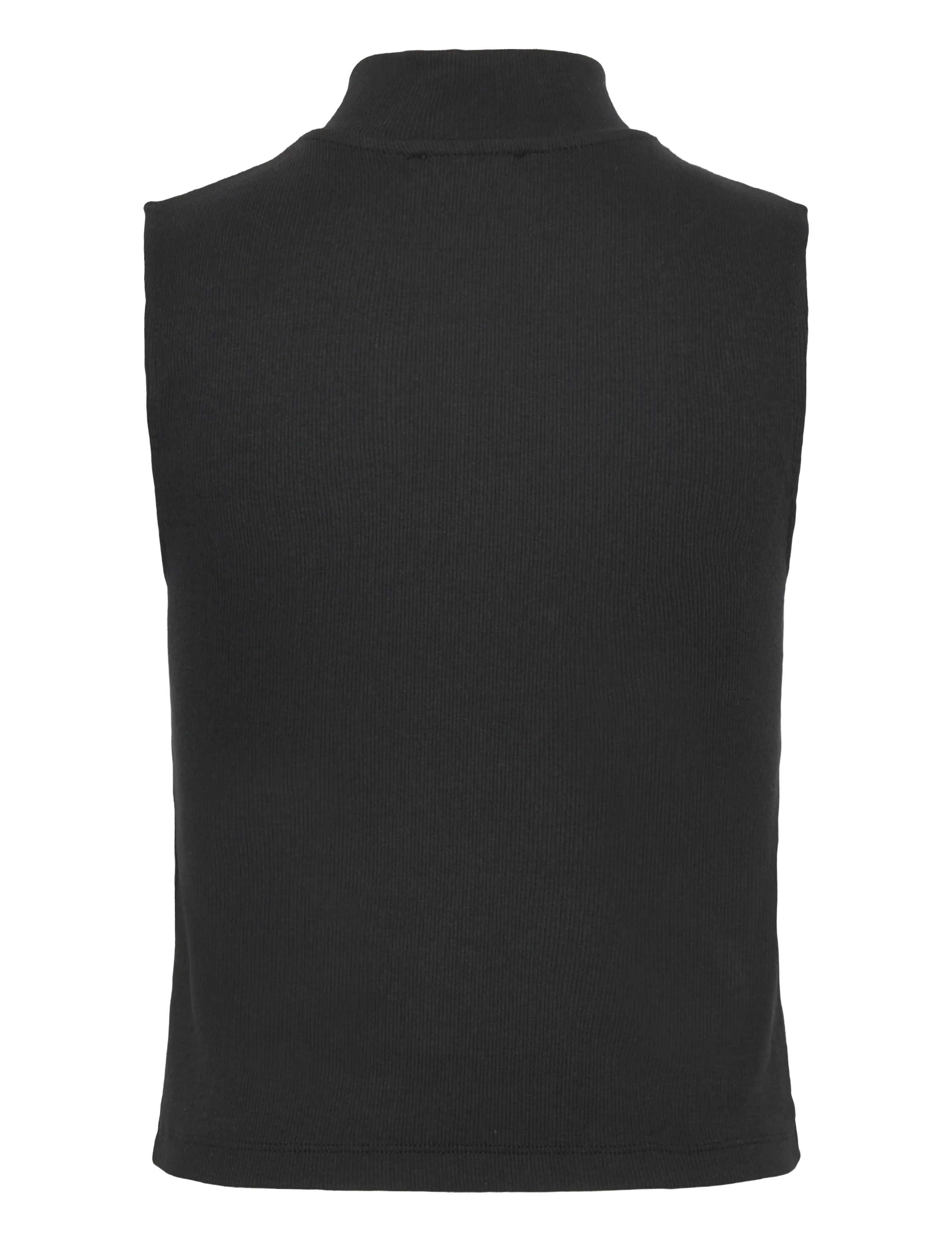 Calvin Klein Jeans - A- WOVEN LABEL SL QZ TOP - black - 2