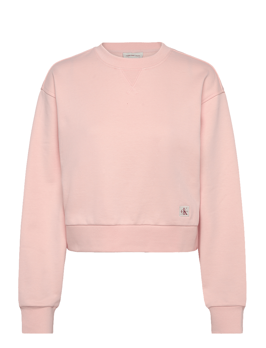 Calvin Klein Jeans - FRENCH TERRY WOVEN LABEL CREW SW - everyday style - cloud pink - 1