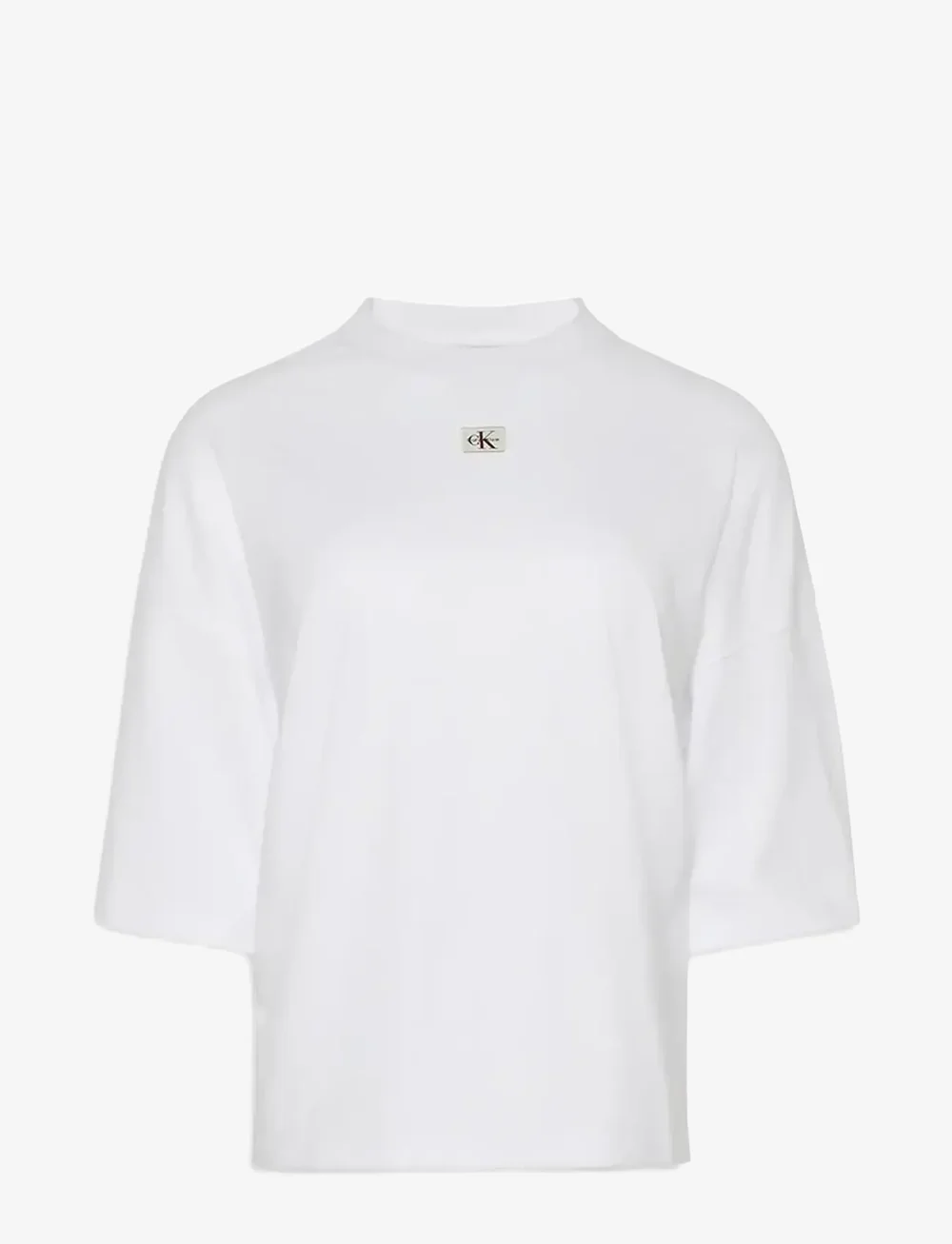 Calvin Klein Jeans - SS WOVEN LABEL OVERSIZED TEE - t-shirts - brilliant white - 1