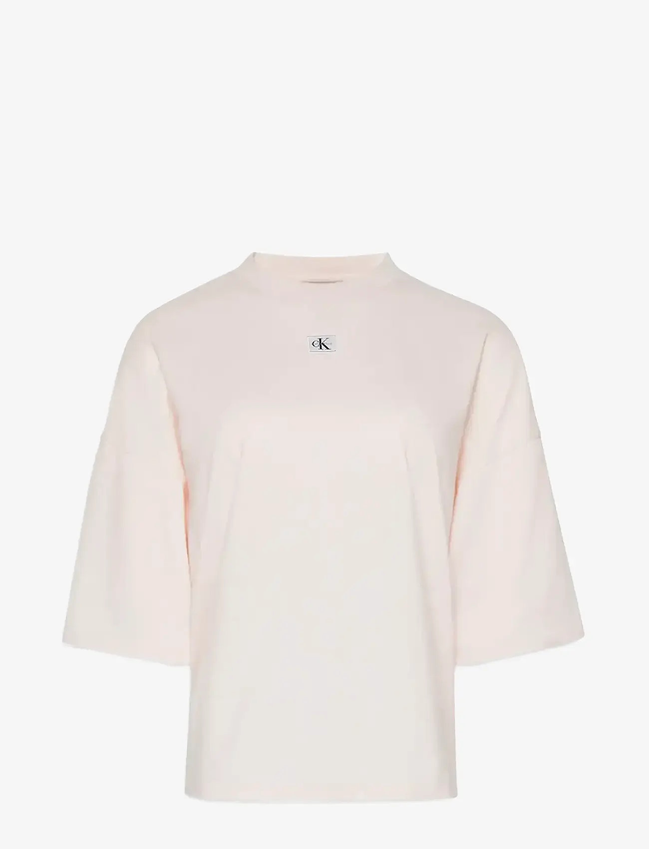 Calvin Klein Jeans - SS WOVEN LABEL OVERSIZED TEE - tender blush - 1