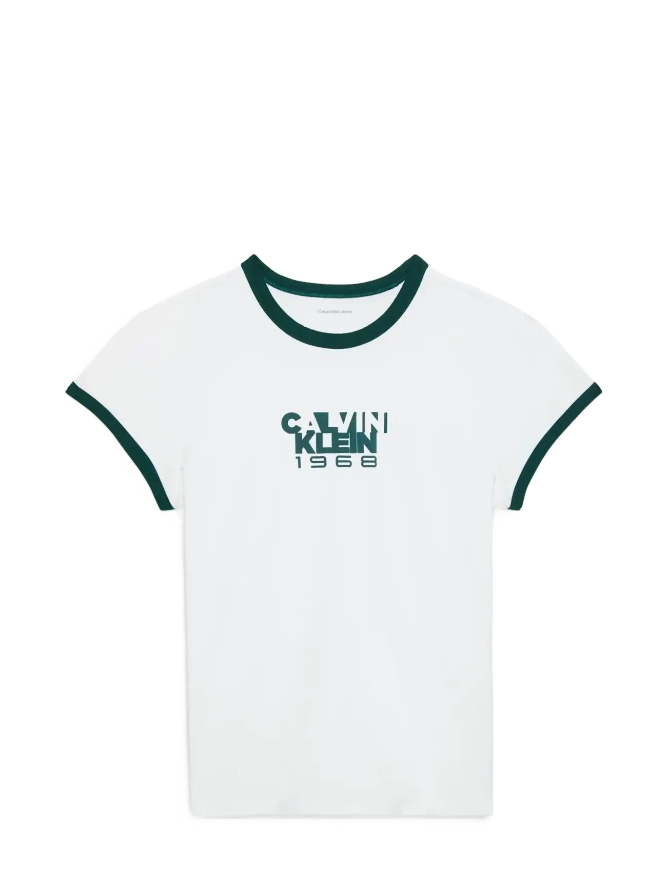 Calvin Klein Jeans SS 1968 GRAPHIC BABY TEE - Tøj - BRILLIANT WHITE / white