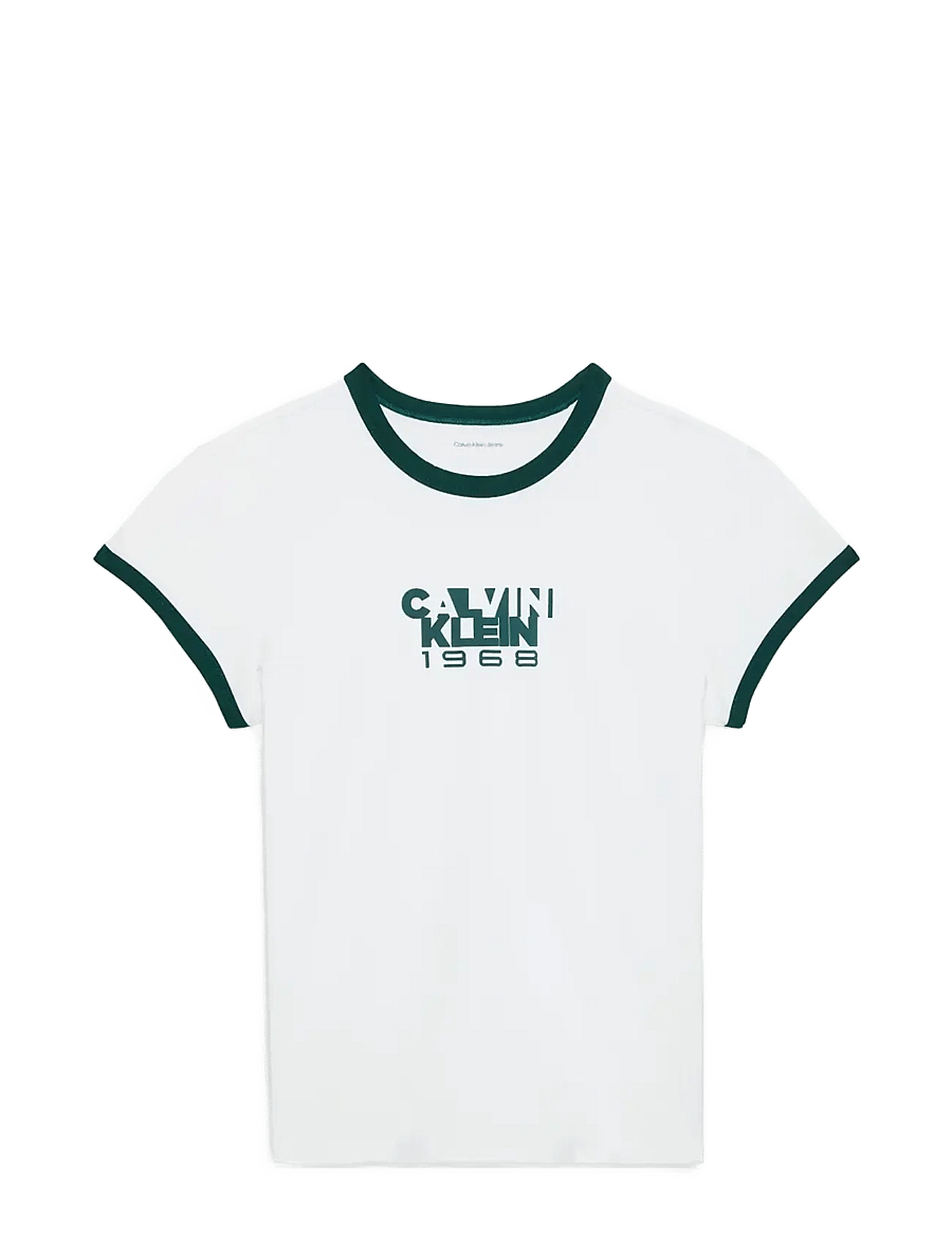 Calvin Klein Jeans - SS 1968 GRAPHIC BABY TEE - t-shirts - brilliant white - 0