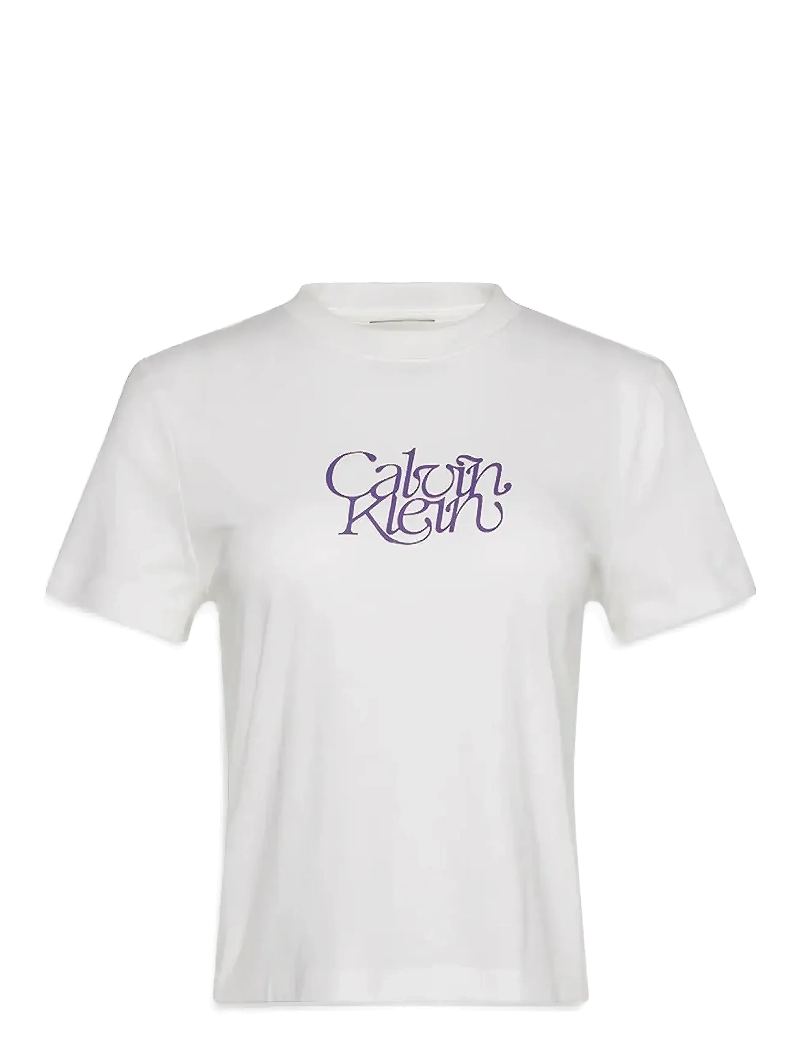 CALVIN KLEIN JEANS Ss Fitted Script Calvin Klein Te Weiß - XS - Damen