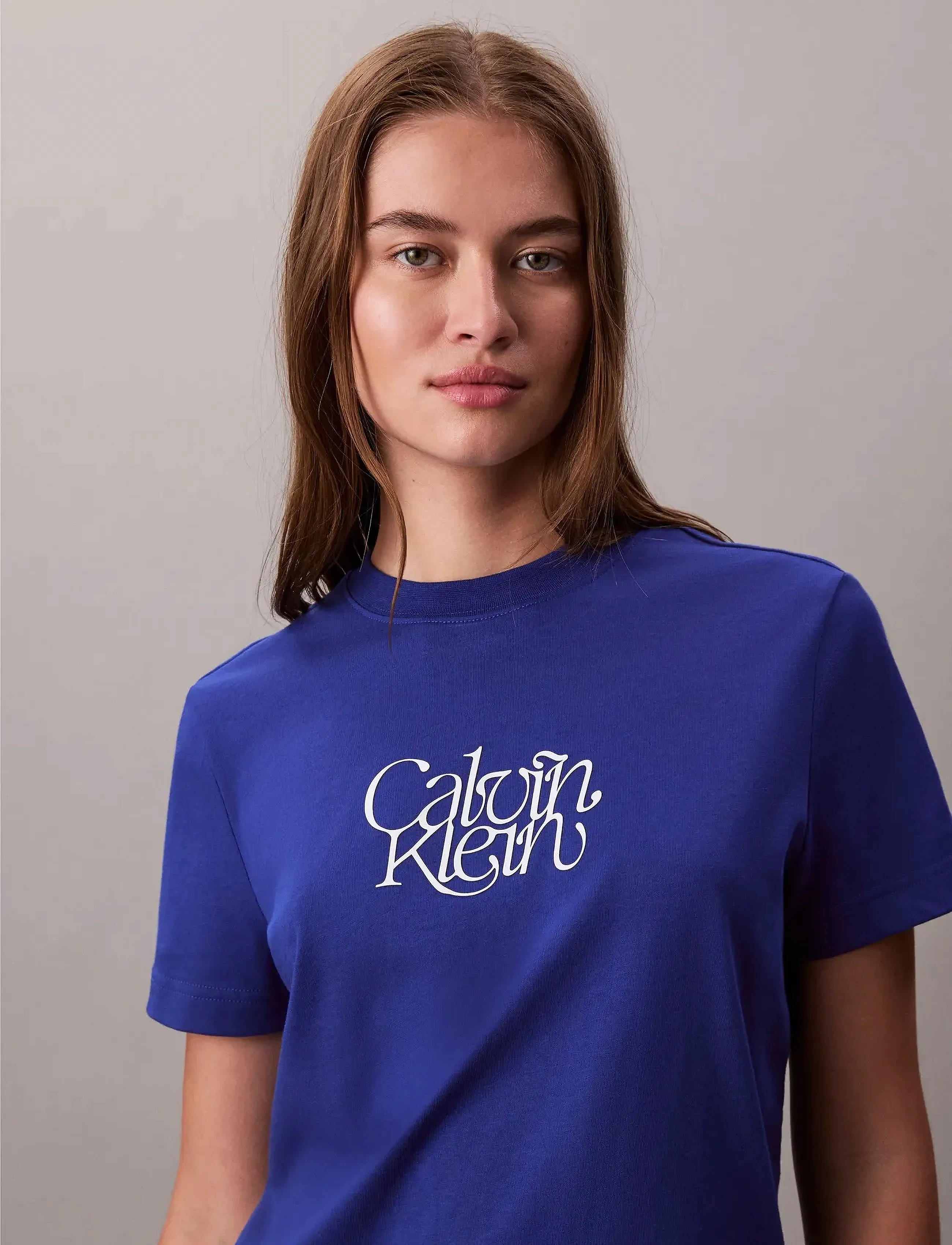 Calvin Klein Jeans Ss Fitted Script Calvin Klein Te blusar dam – bild 2