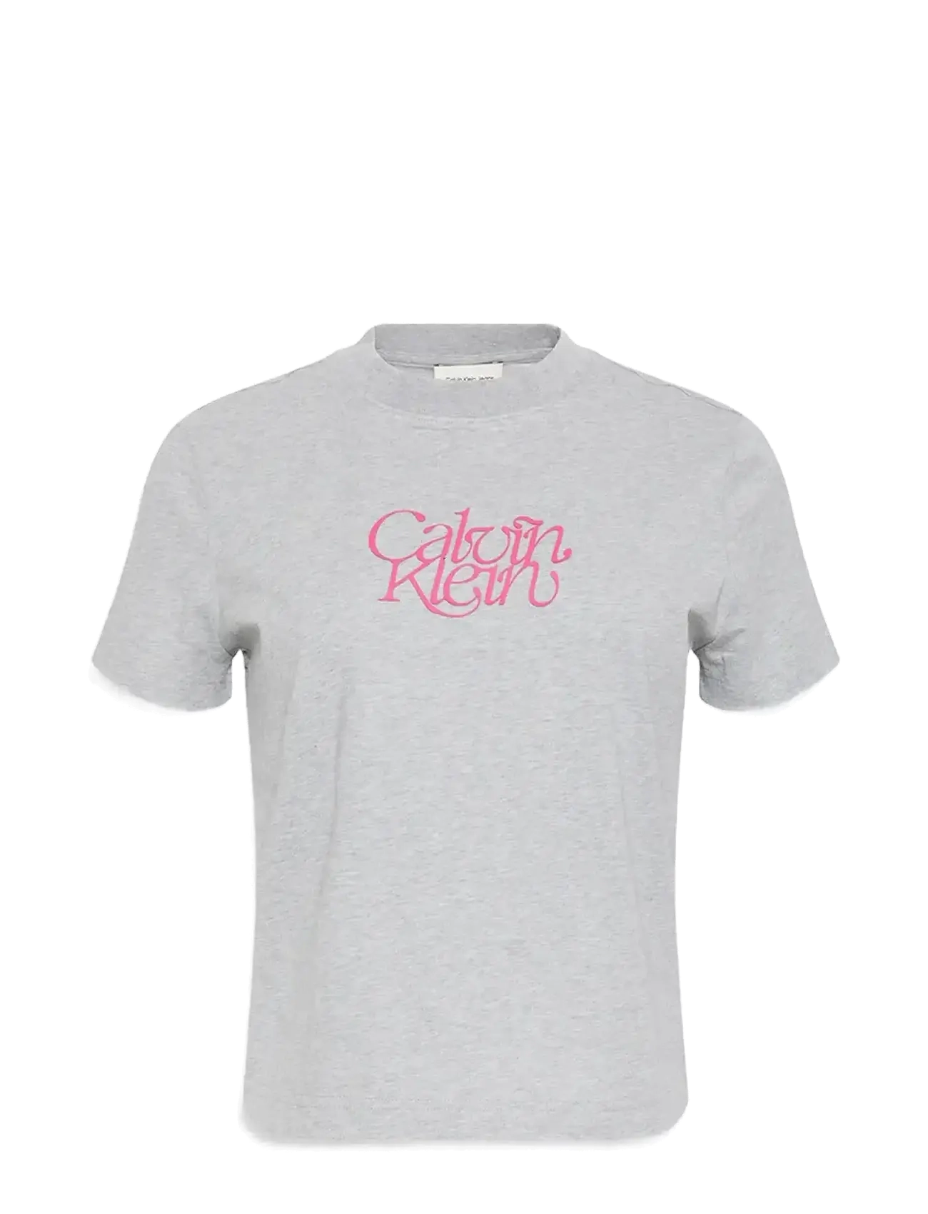 CALVIN KLEIN JEANS Ss Fitted Script Calvin Klein Te Grau - M - Damen