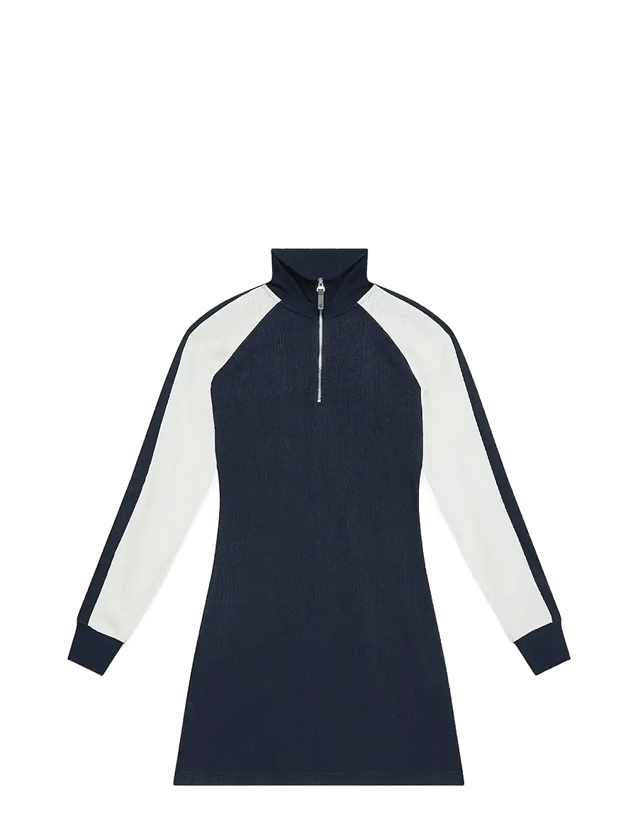 Calvin Klein Jeans - FALL TEXTURE MINI DRESS - t-shirt-kleider - dark sapphire - 1