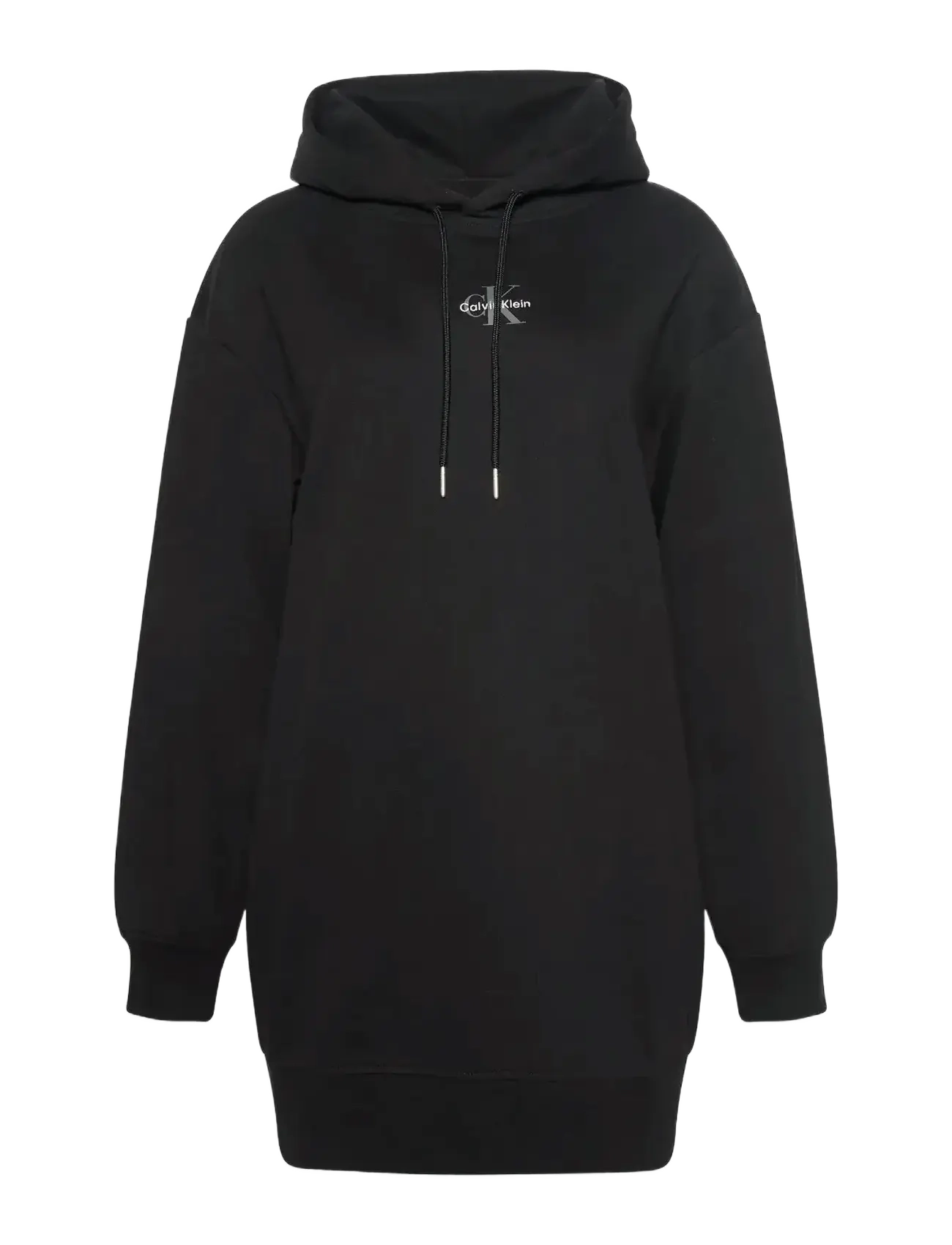 Calvin Klein Jeans LS MONOLOGO PREMIUM TERRY HOODIE - Kapuzenpullover - BLACK / black