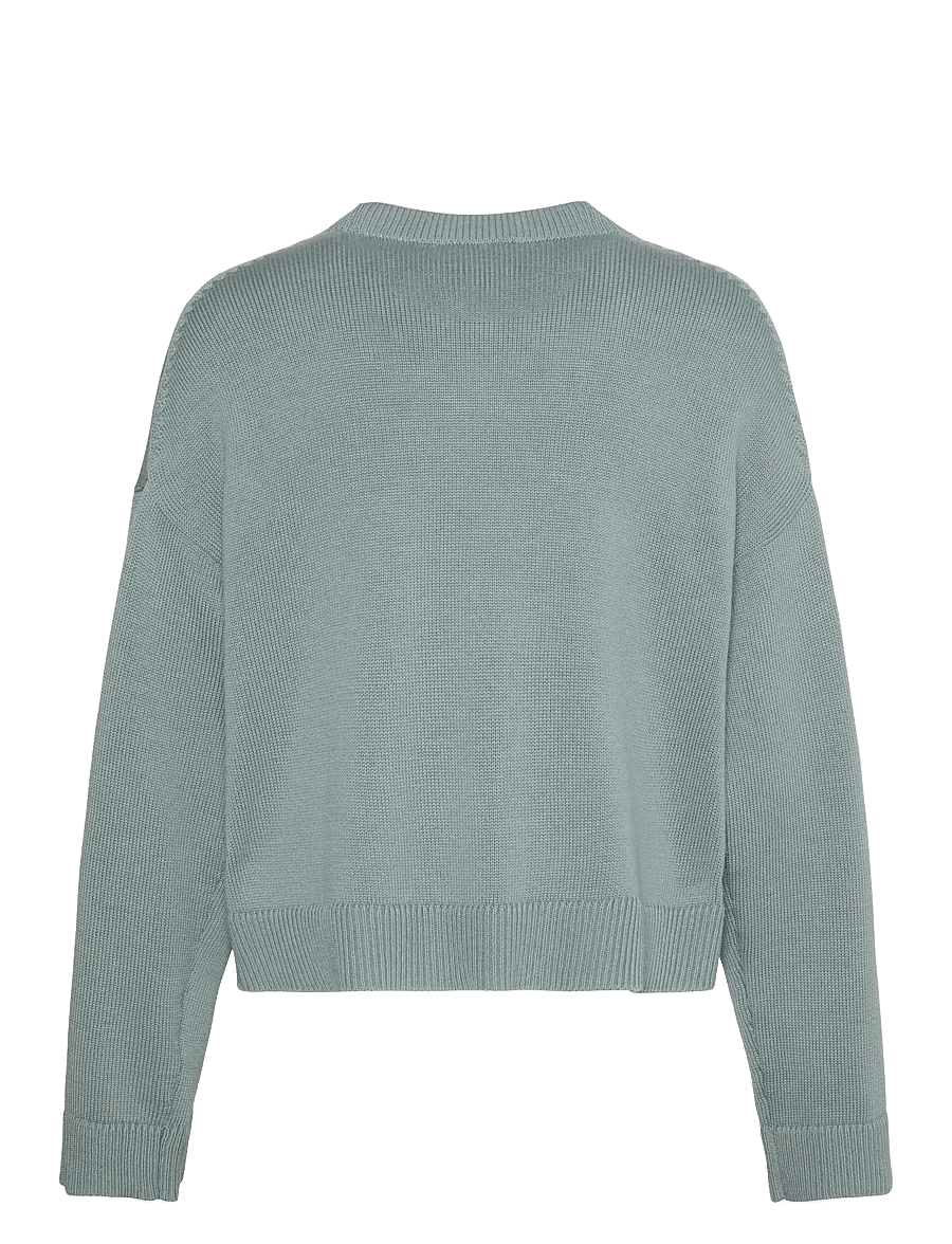 Calvin Klein Jeans - Long Sleeve Crew Neck Sweater - striktrøjer - autumn green - 2