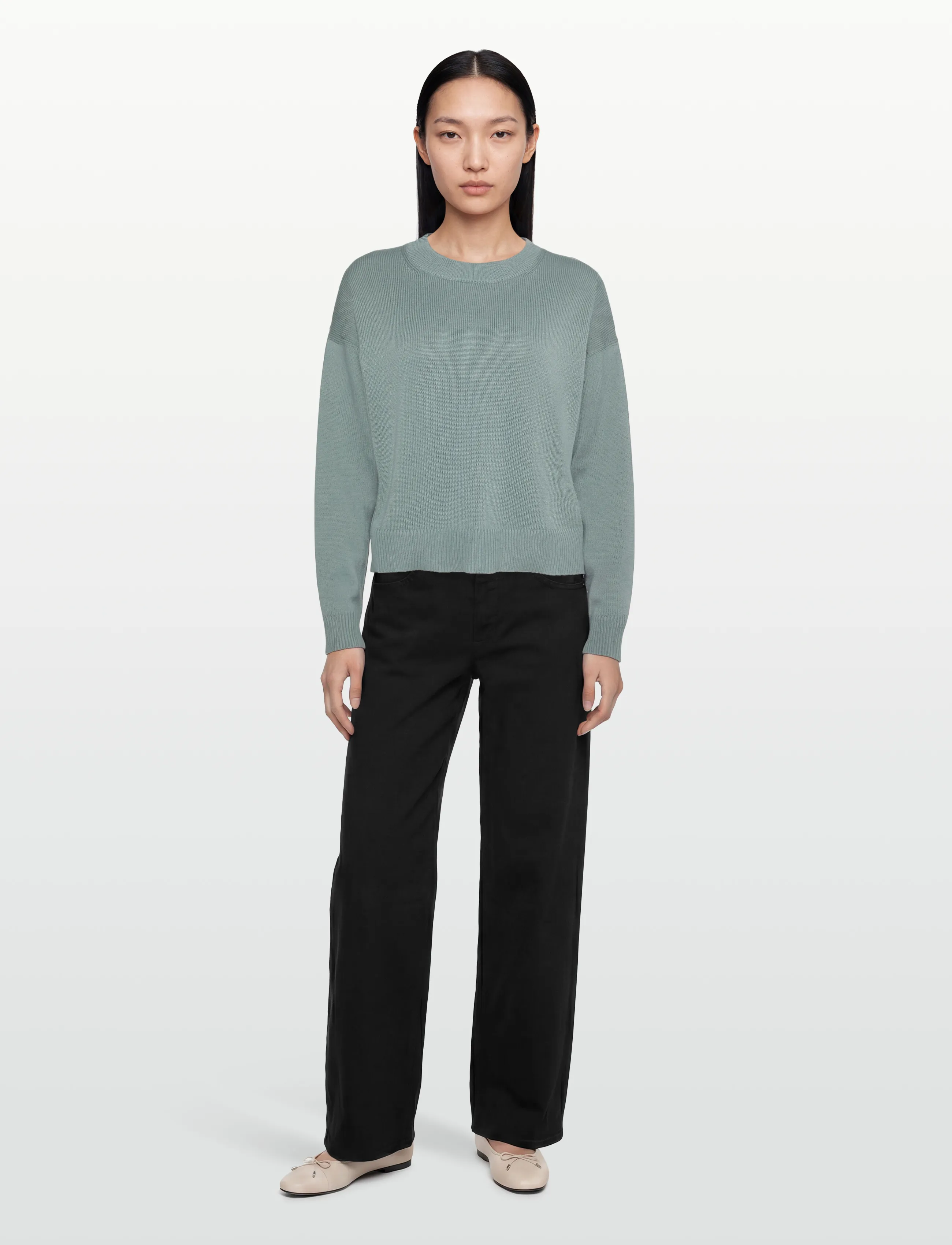 Calvin Klein Jeans Long Sleeve Crew Neck Sweater, Kvinder, Rundhalset Sweater, Grøn, Str: XXS